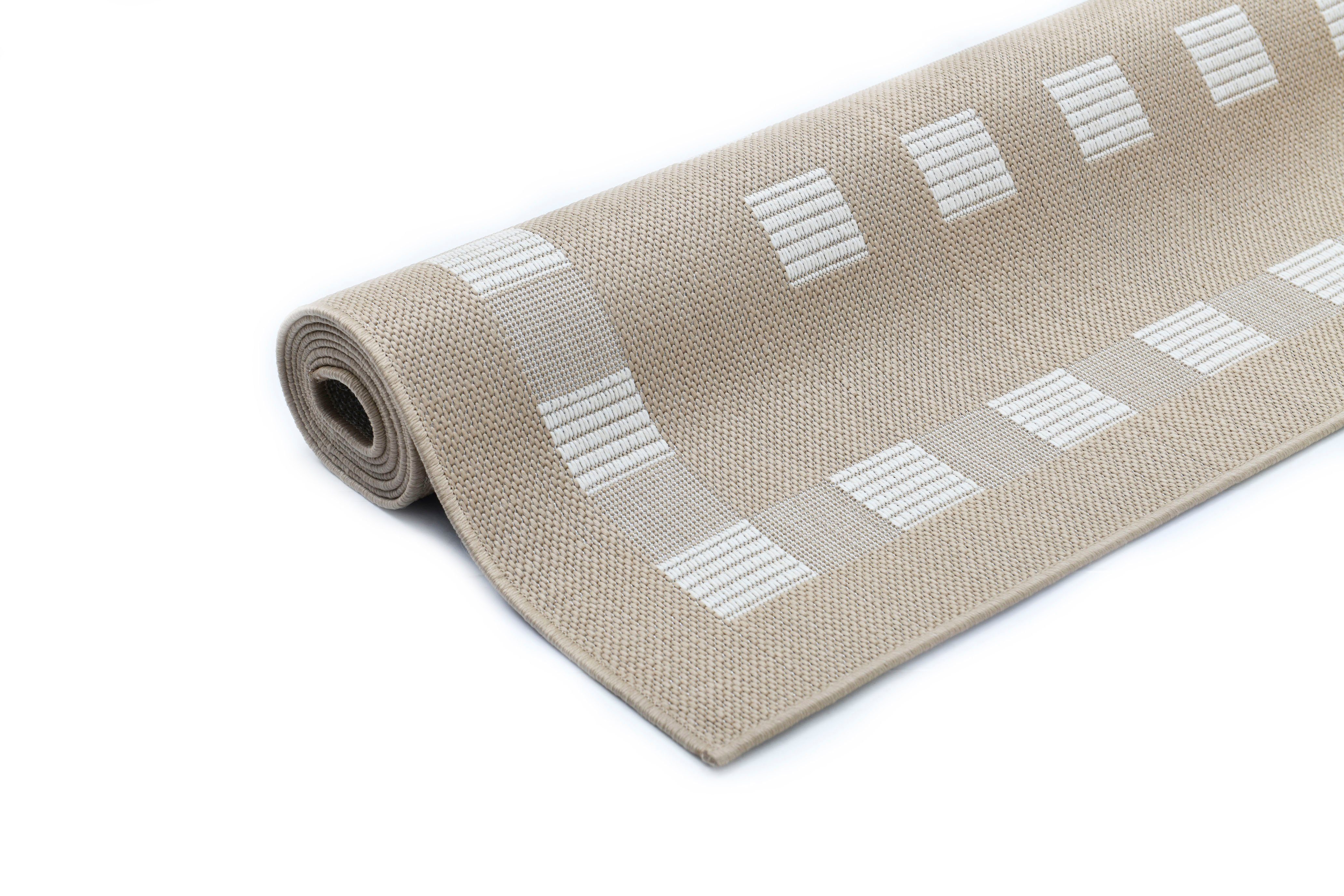 andas Vloerkleed Dalija Geschikt voor buiten, sisal-look, weerbestendig & uv-bestendig, platweefsel