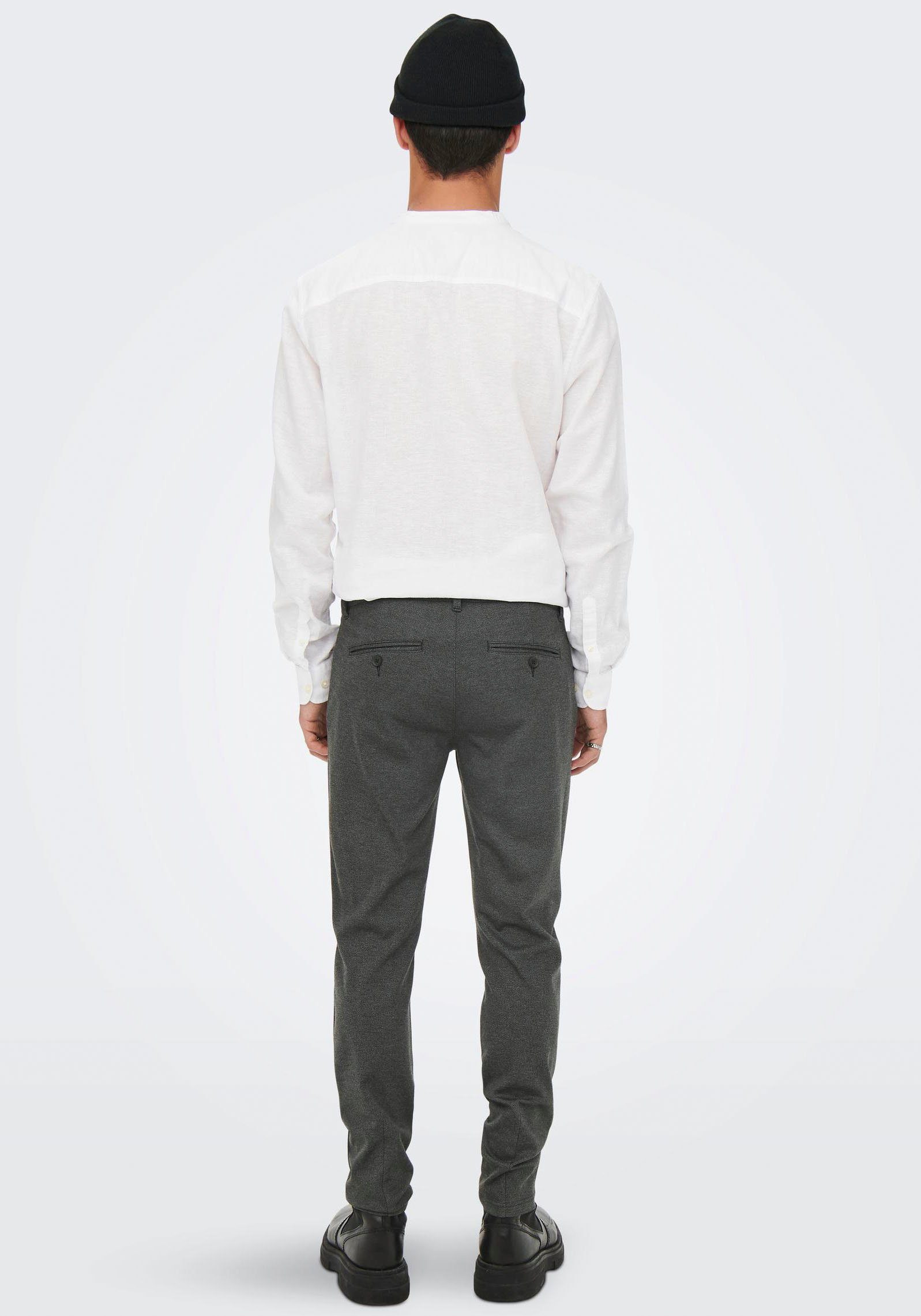 ONLY & SONS Stoffen broek met licht structuurmotief