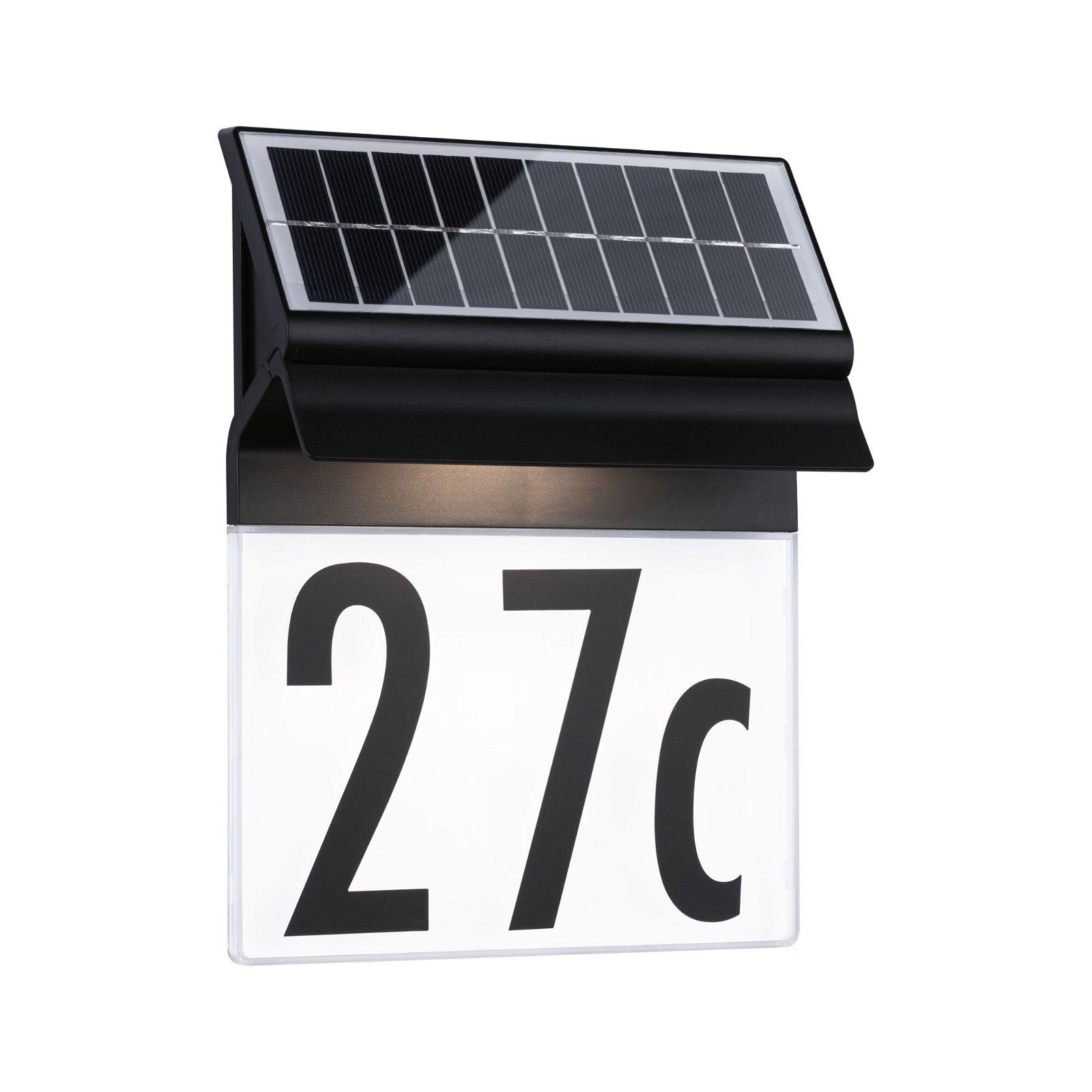 Paulmann Solar Housenumber 94694 Solar huisnummerlamp Warmwit Zwart