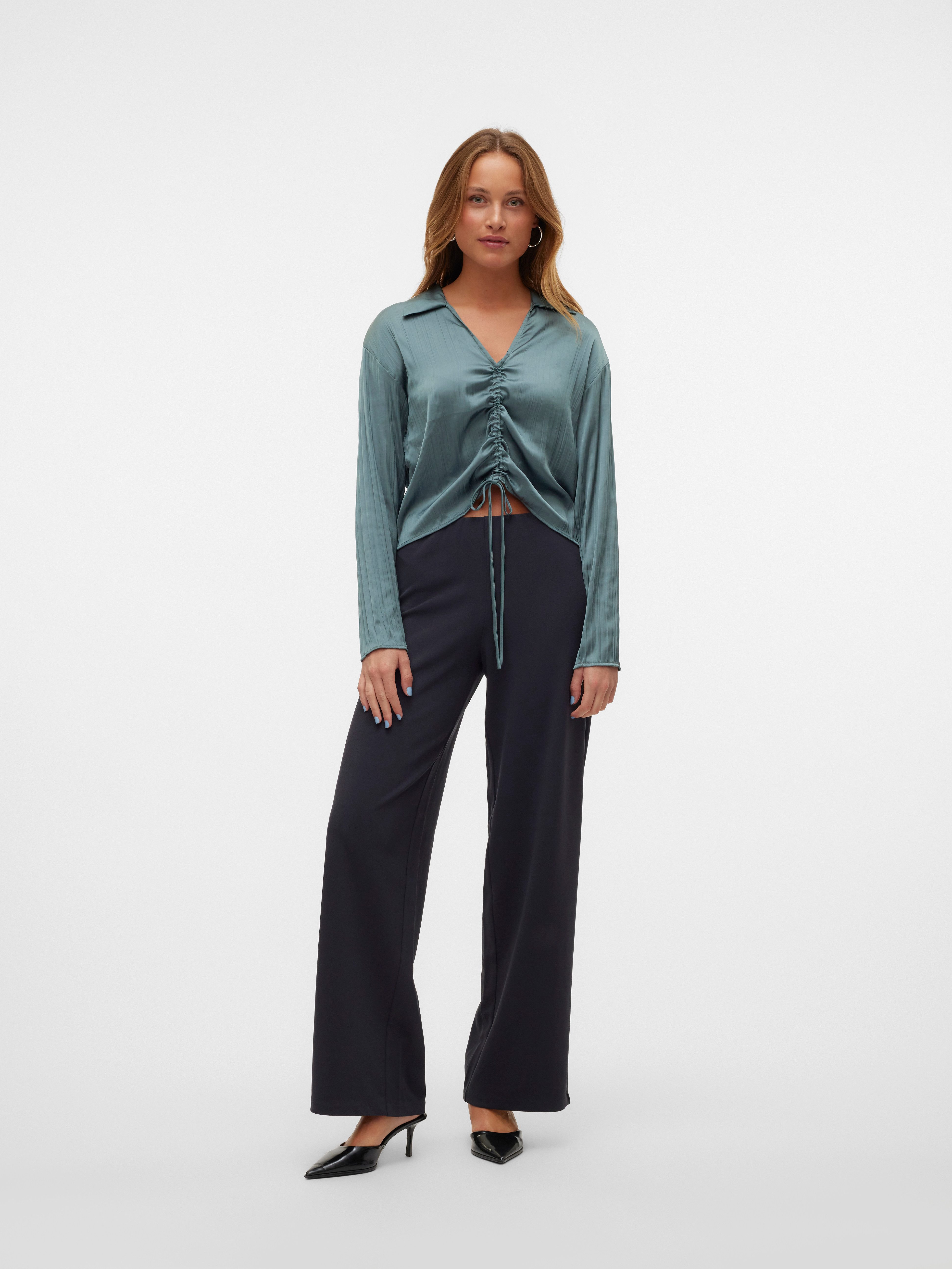 Vero Moda Comfortbroek VMBERLIN ZAMIRA MW WIDE PANT NOOS