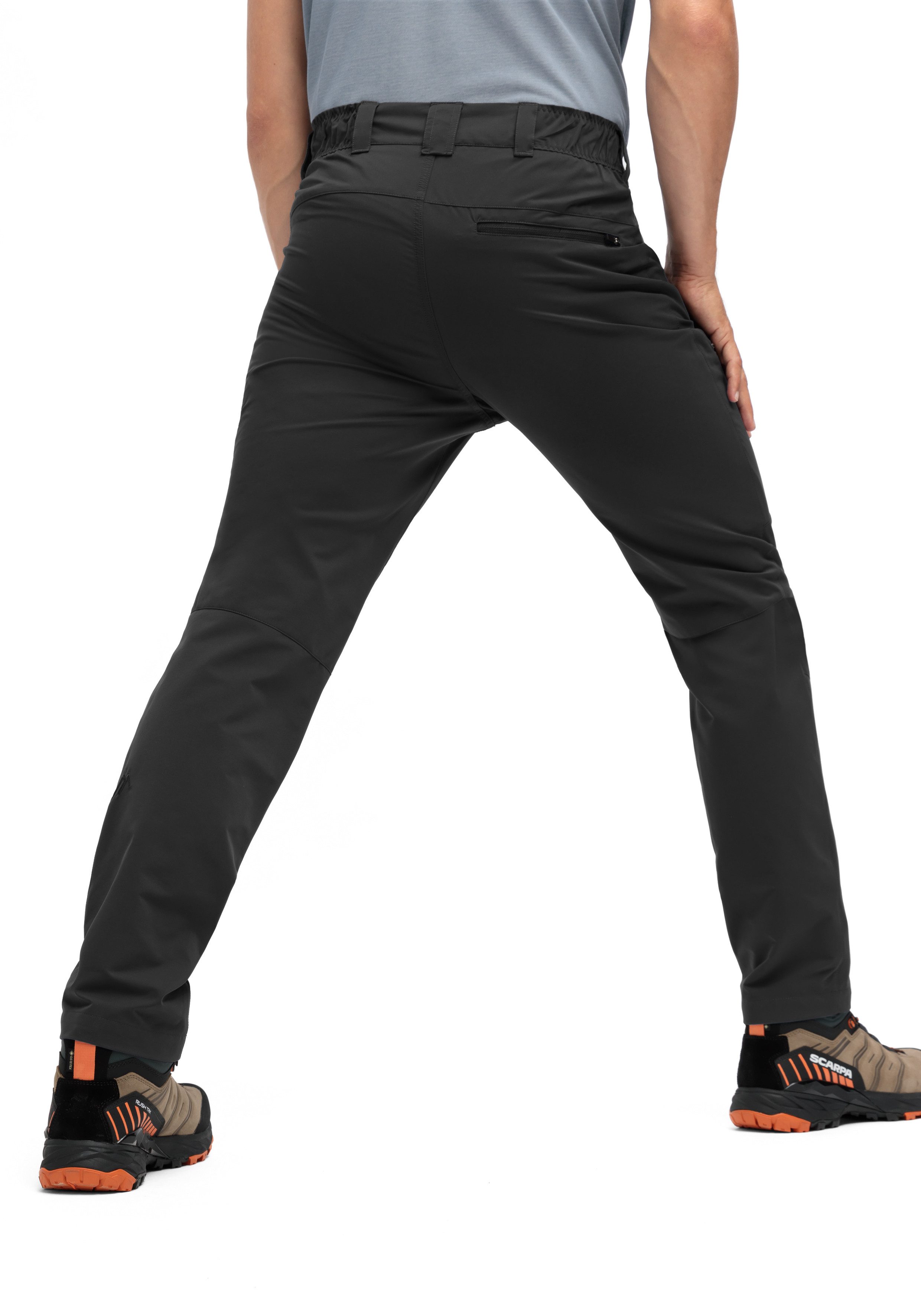 Maier Sports Outdoorbroek Nil Loop Heren wandelbroek, functionele broek met zakken + riem, regular fit