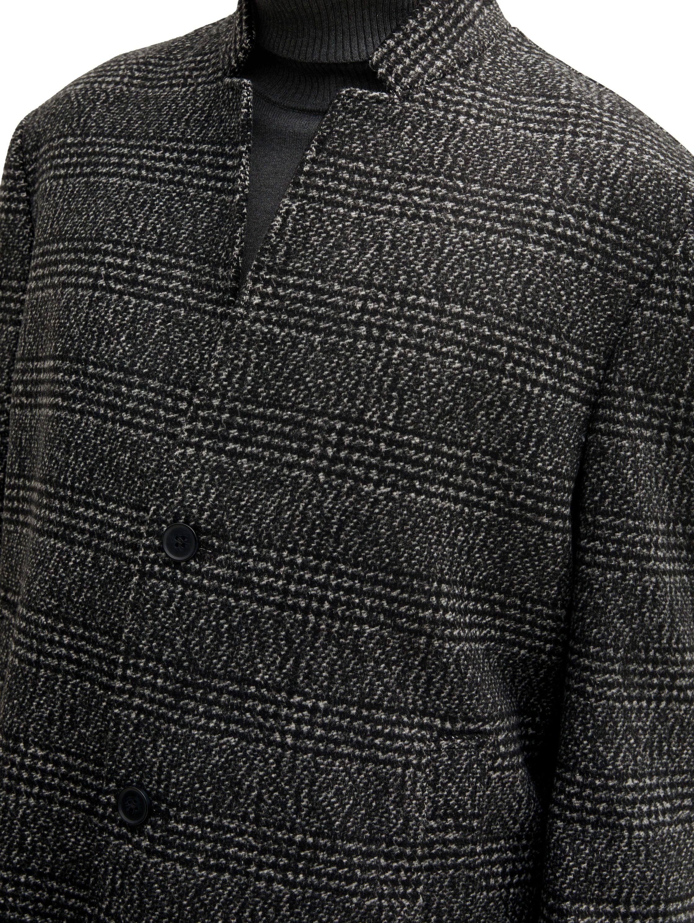 Tom Tailor Denim Wollen jas met wolaandeel