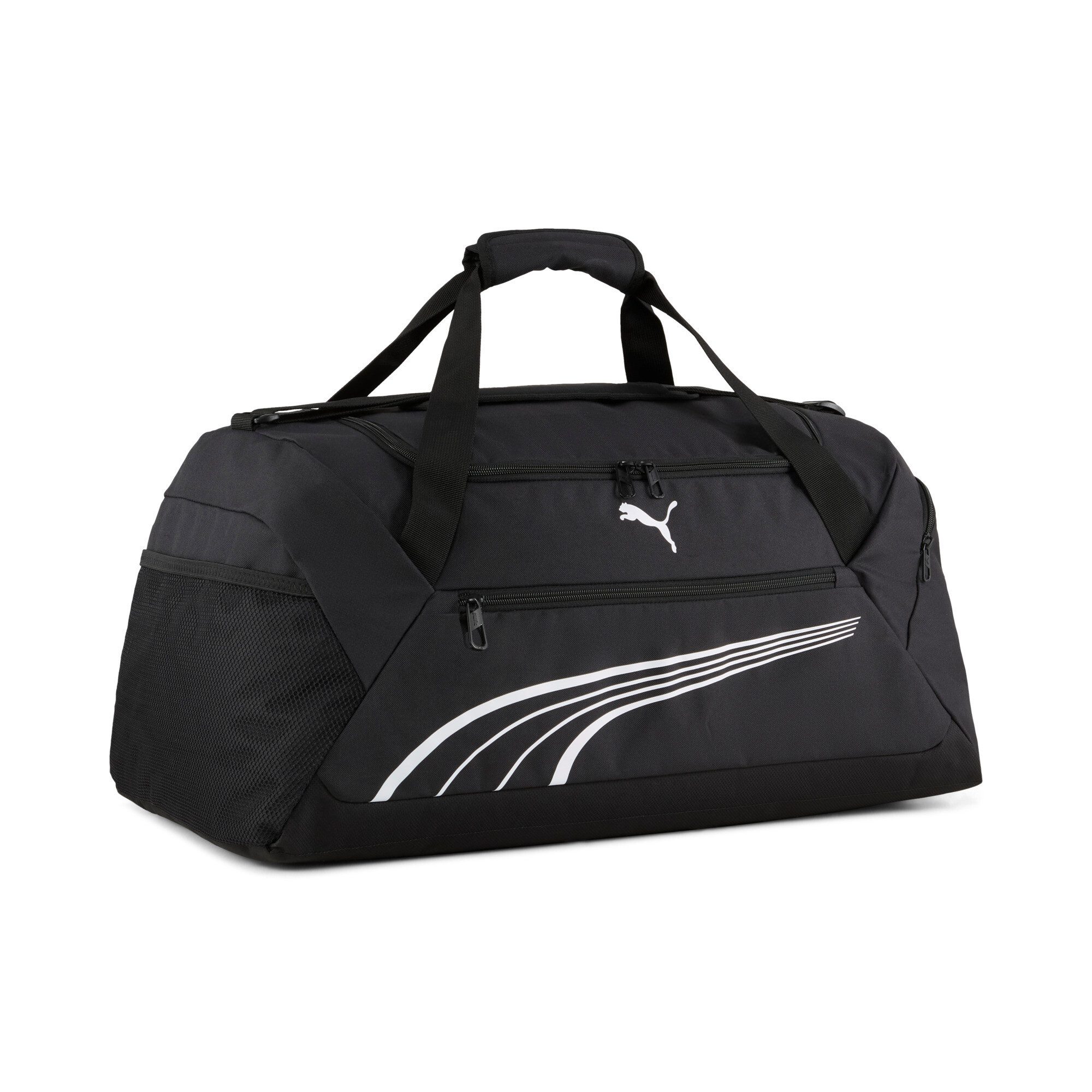 PUMA Sporttas FUNDAMENTAL MEDIUM SPORTS BAG unisex sporttassen zwart