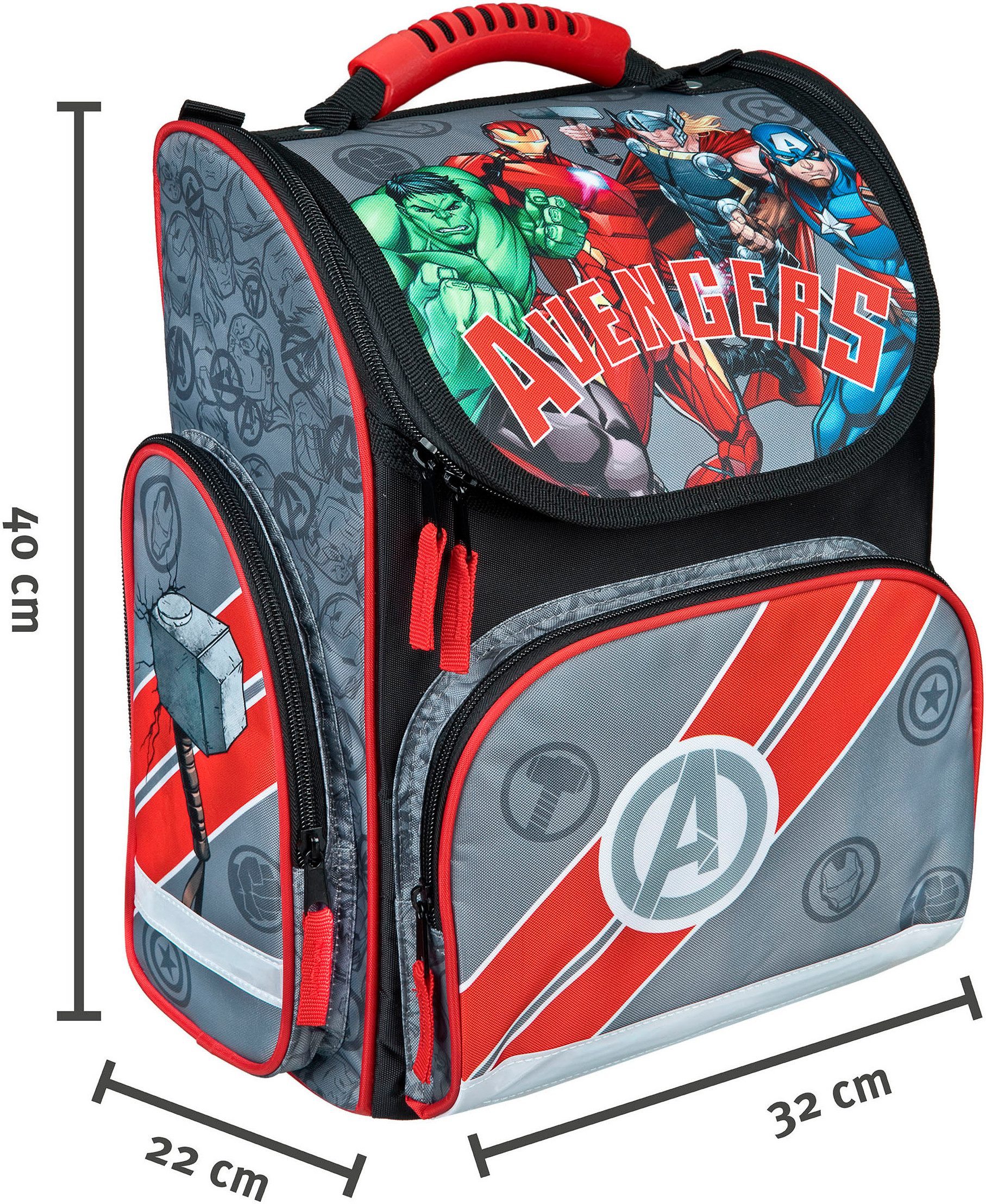 UNDERCOVER Schooltas Clou, Avengers (5-delig)
