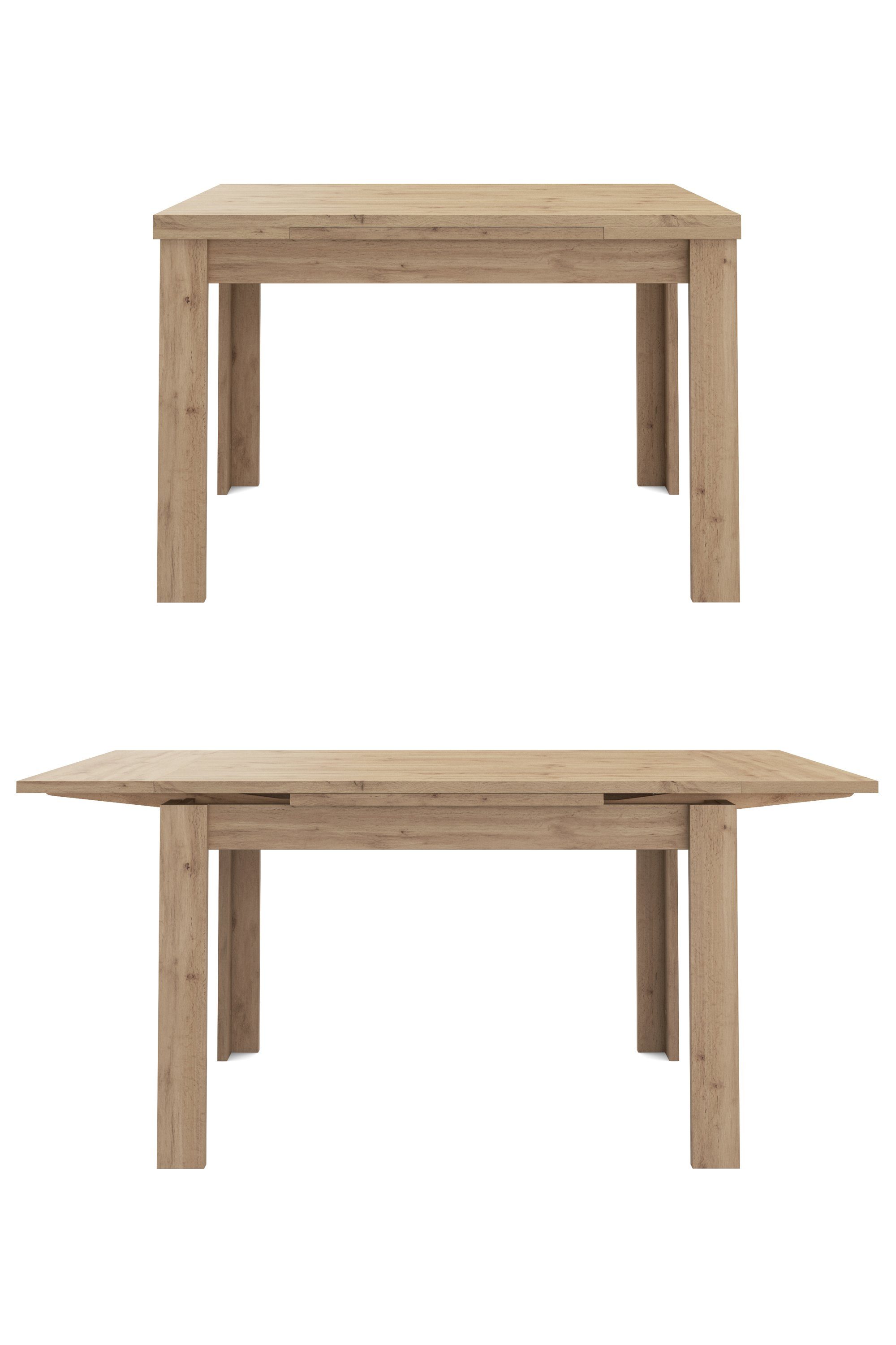Mäusbacher Eettafel Monti BESTSELLER!, tafel, keukentafel, uittrekbare tafel uit te trekken tot 136 cm