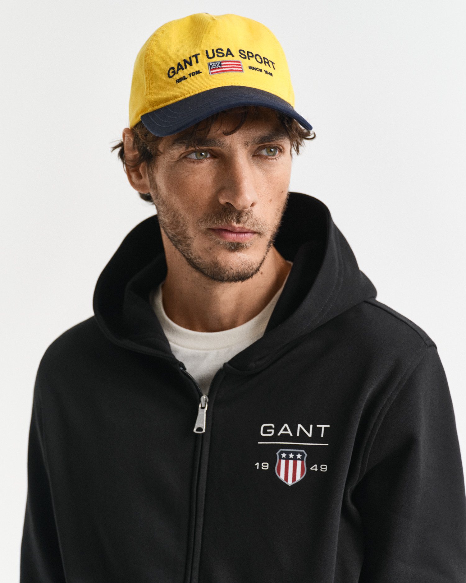 Gant Capuchonsweatvest GRAPHIC FULLZIP HOODIE
