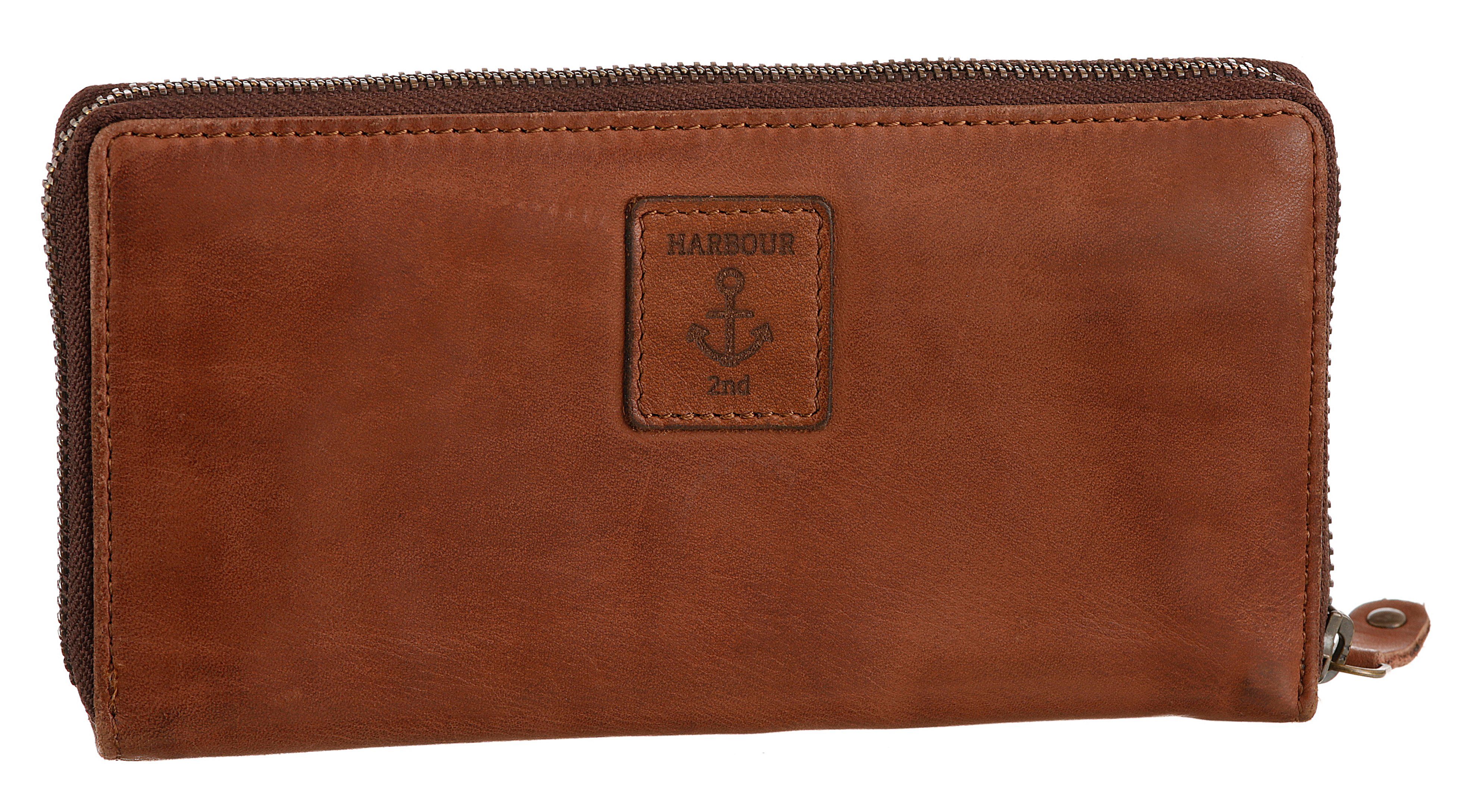 HARBOUR 2nd Portemonnee Atlantica van leer met mooi gestempeld logo