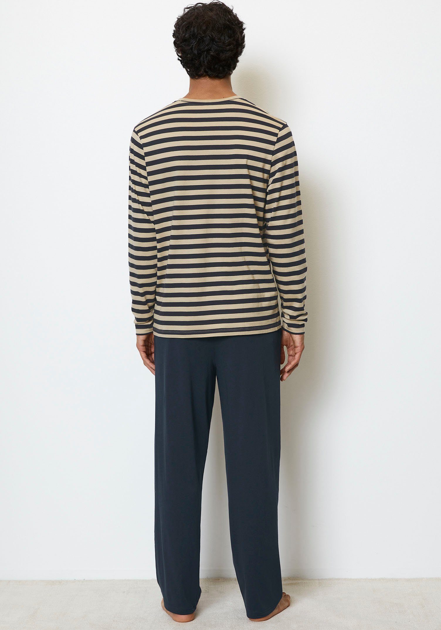 Marc O'Polo Pyjama Mix & Match Cotton met merkembleem op de borst (set, 2-delig)
