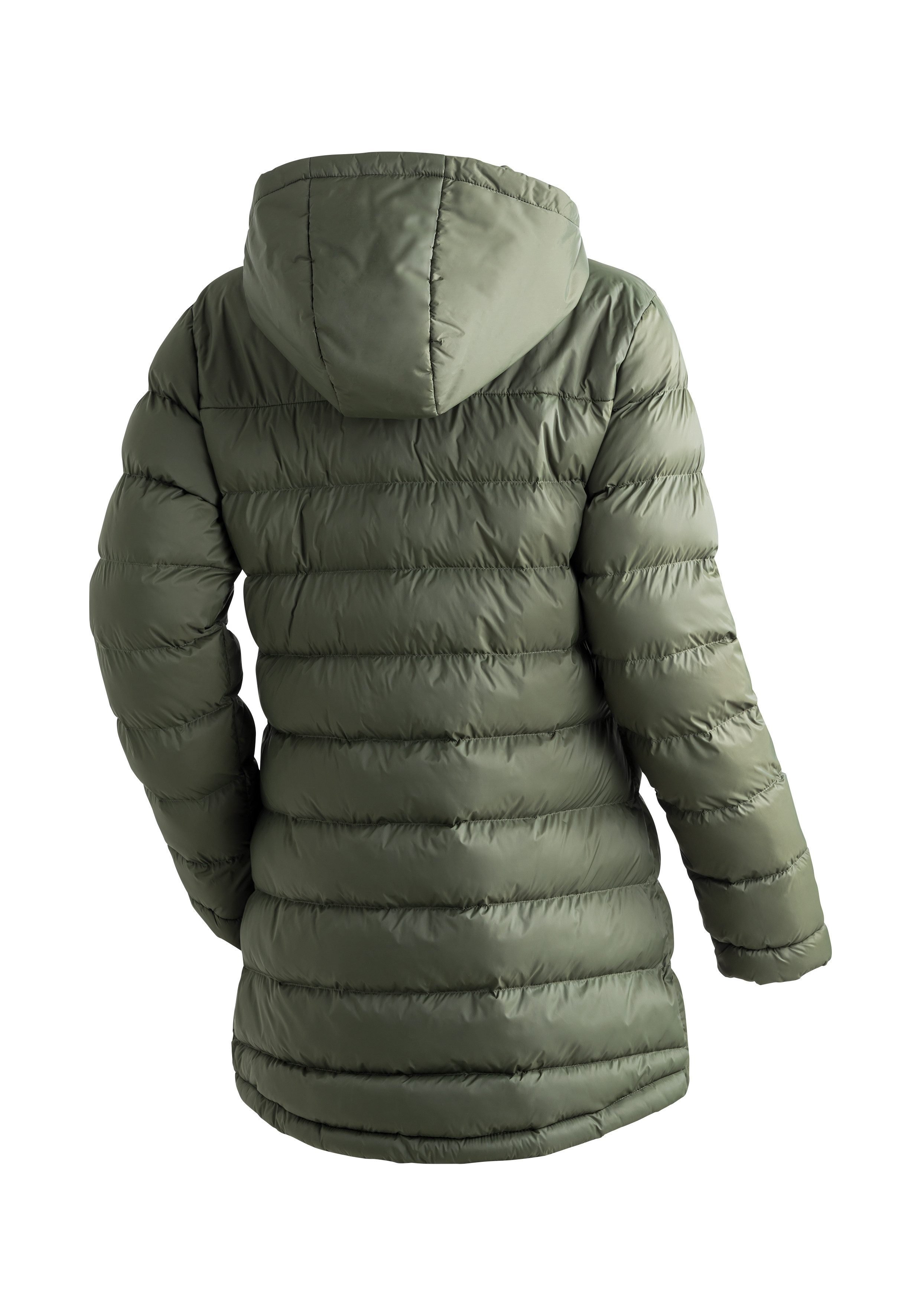 Maier Sports Functionele jas Lomnica Coat W Dames mantel, licht Primaloft materiaal, 3 ritszakken en capuchon