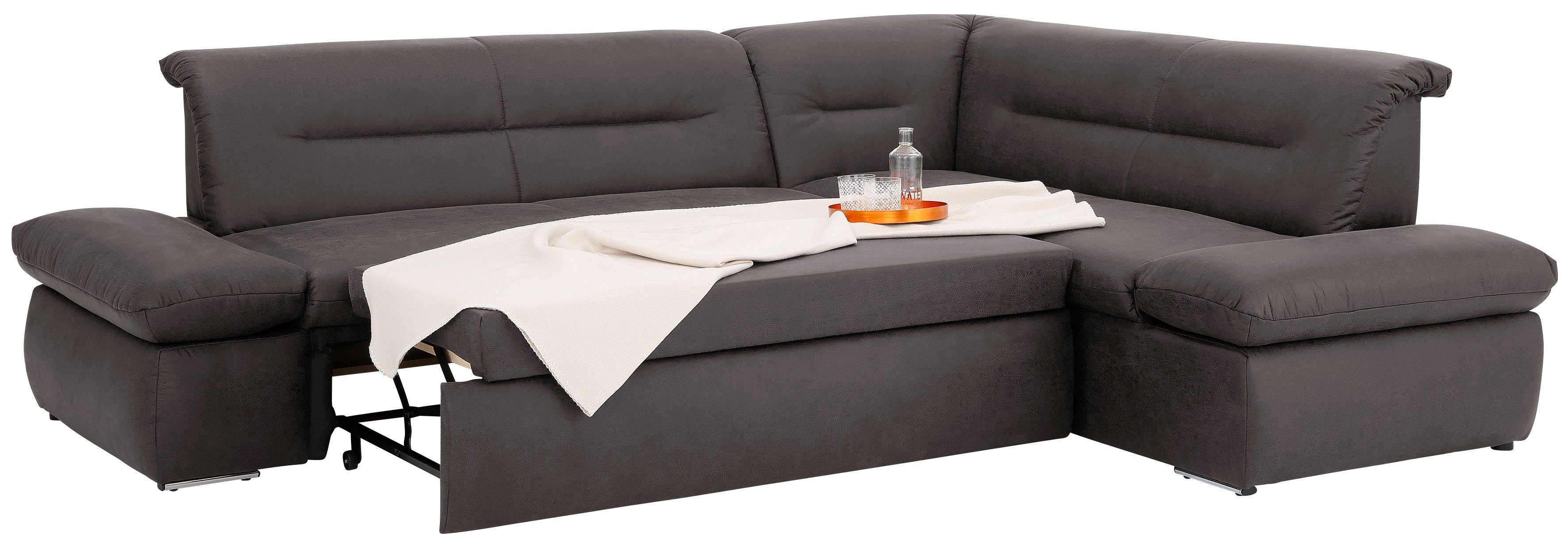 INOSIGN Hoekbank Avesa L-vorm Naar keuze met arm- en slaapfunctie, bxdxh: 275x211x80 cm