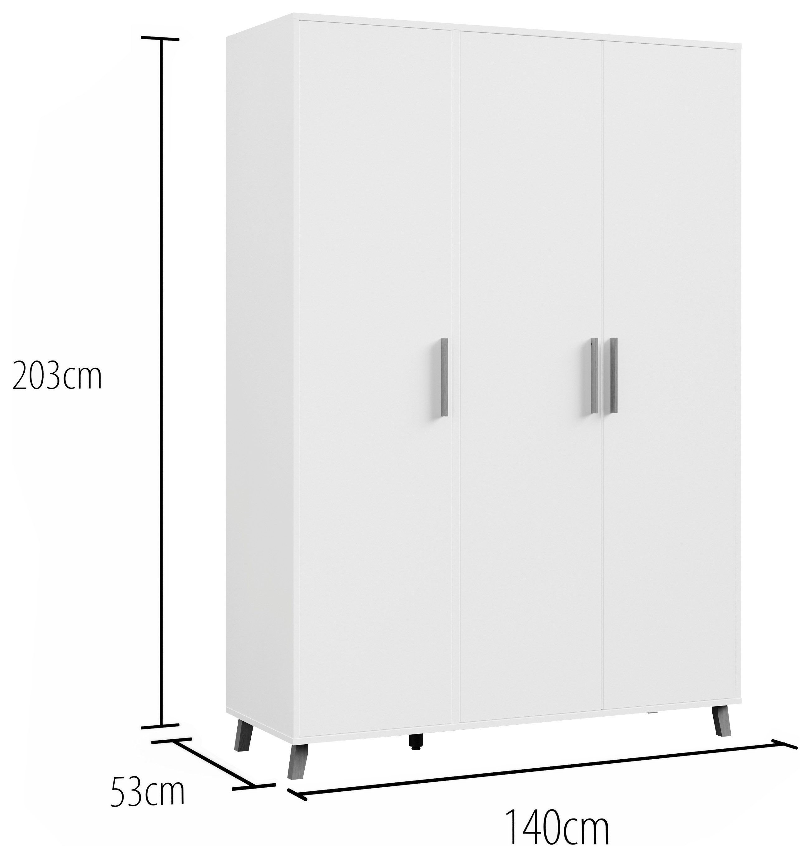 rauch Draaideurkast Kledingkast kast garderobe waskast SHINJO Grepen en voeten van massief hout, veel opbergruimte MADE IN GERMANY