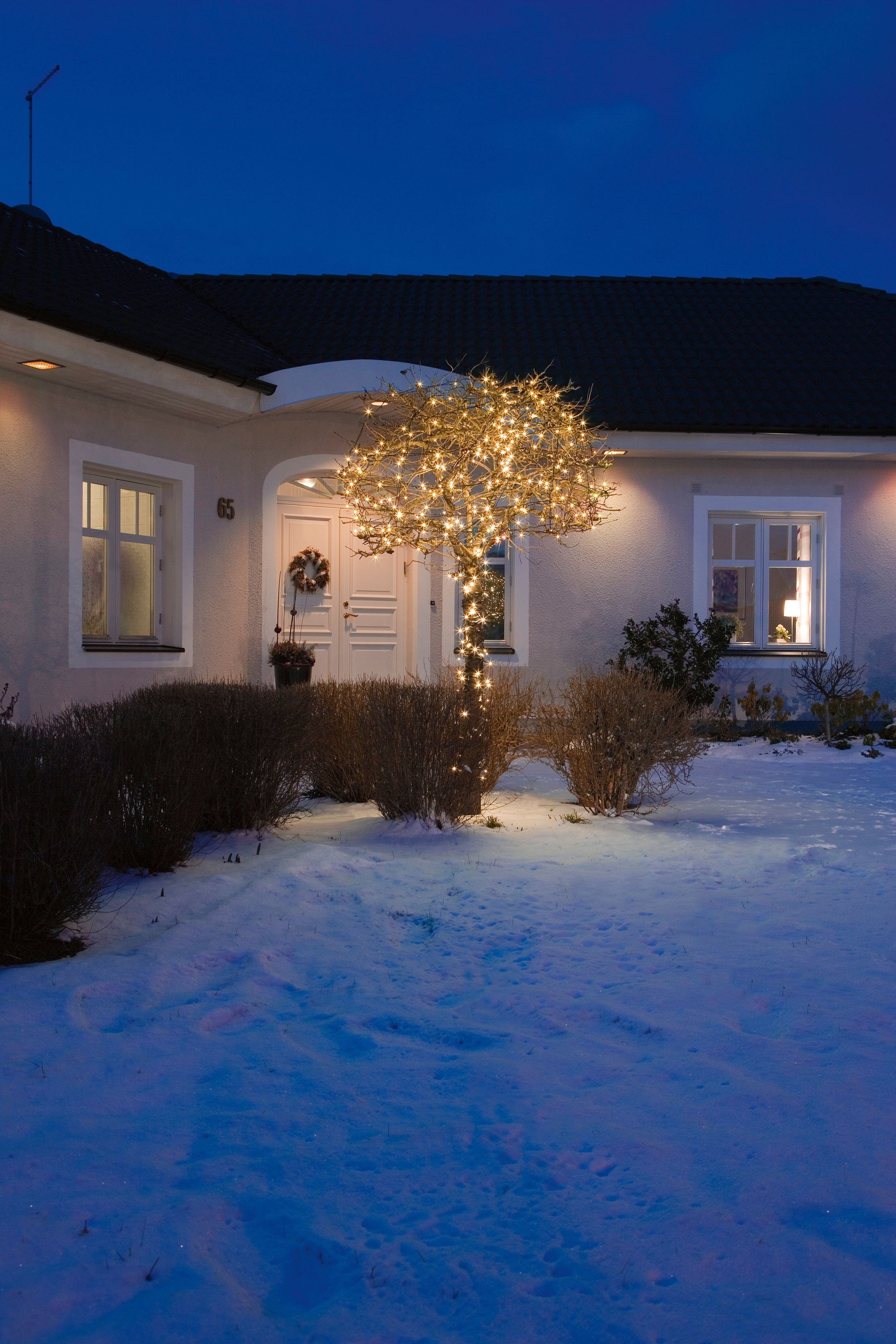 KONSTSMIDE Led-lichtsnoer Kerstversiering buiten Micro ledlichtsnoer, met multifunctie, 120 amberkleurige dioden (1 stuk)