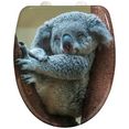 wenko toiletzitting koala met soft-closesysteem, van duroplast multicolor