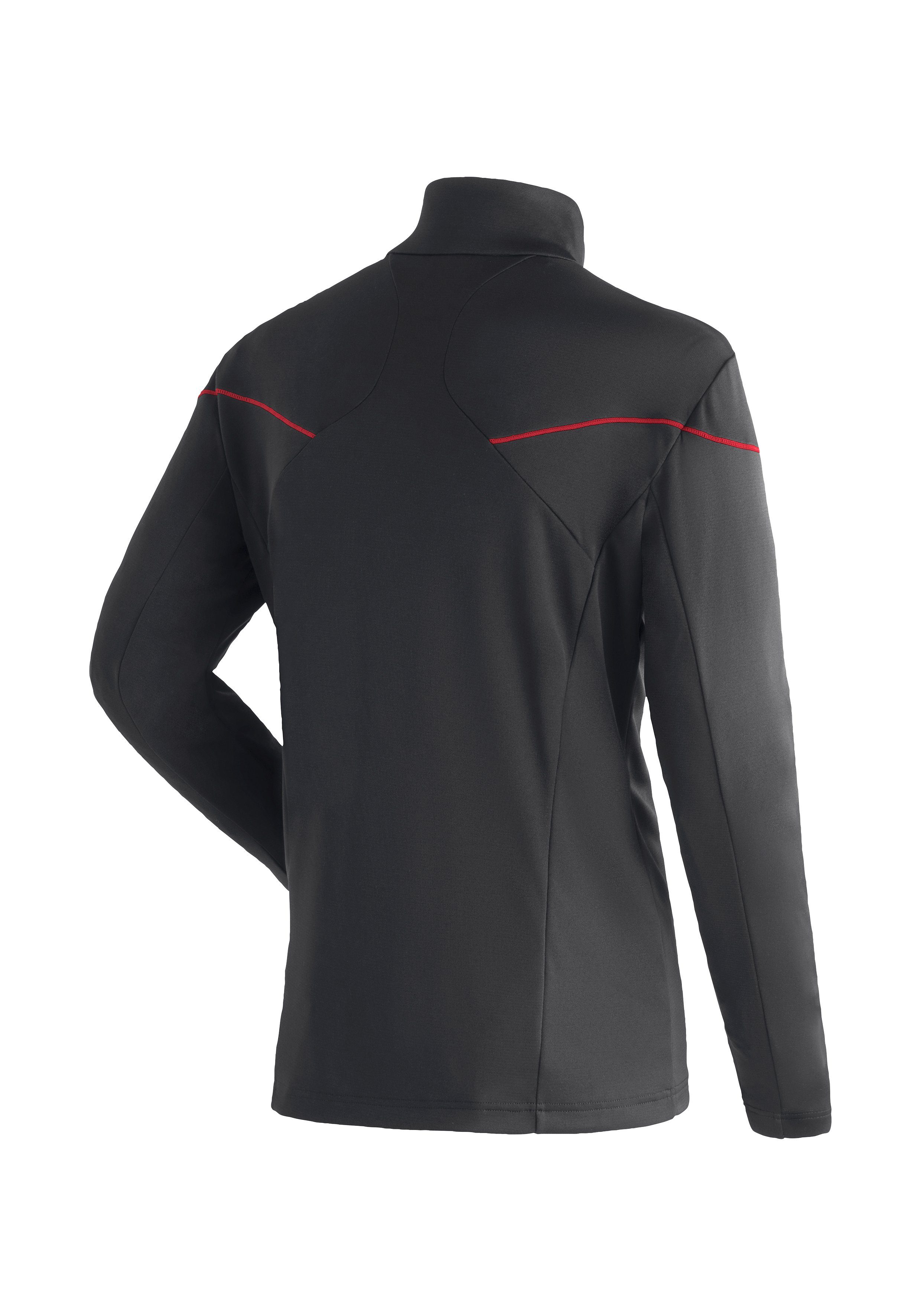 Maier Sports Fleecetrui Nago Rec Heren midlayer, elastisch en onderhoudsvriendelijk half-zip fleece