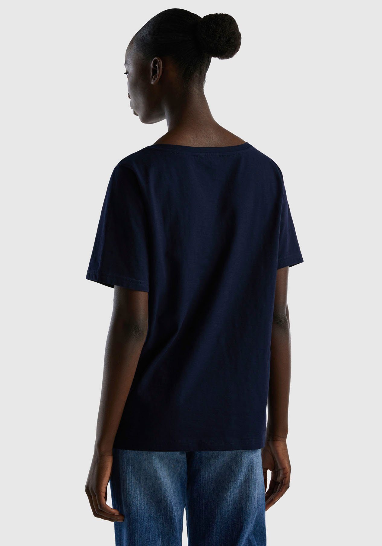 United Colors of Benetton T-shirt van jersey van flammégaren