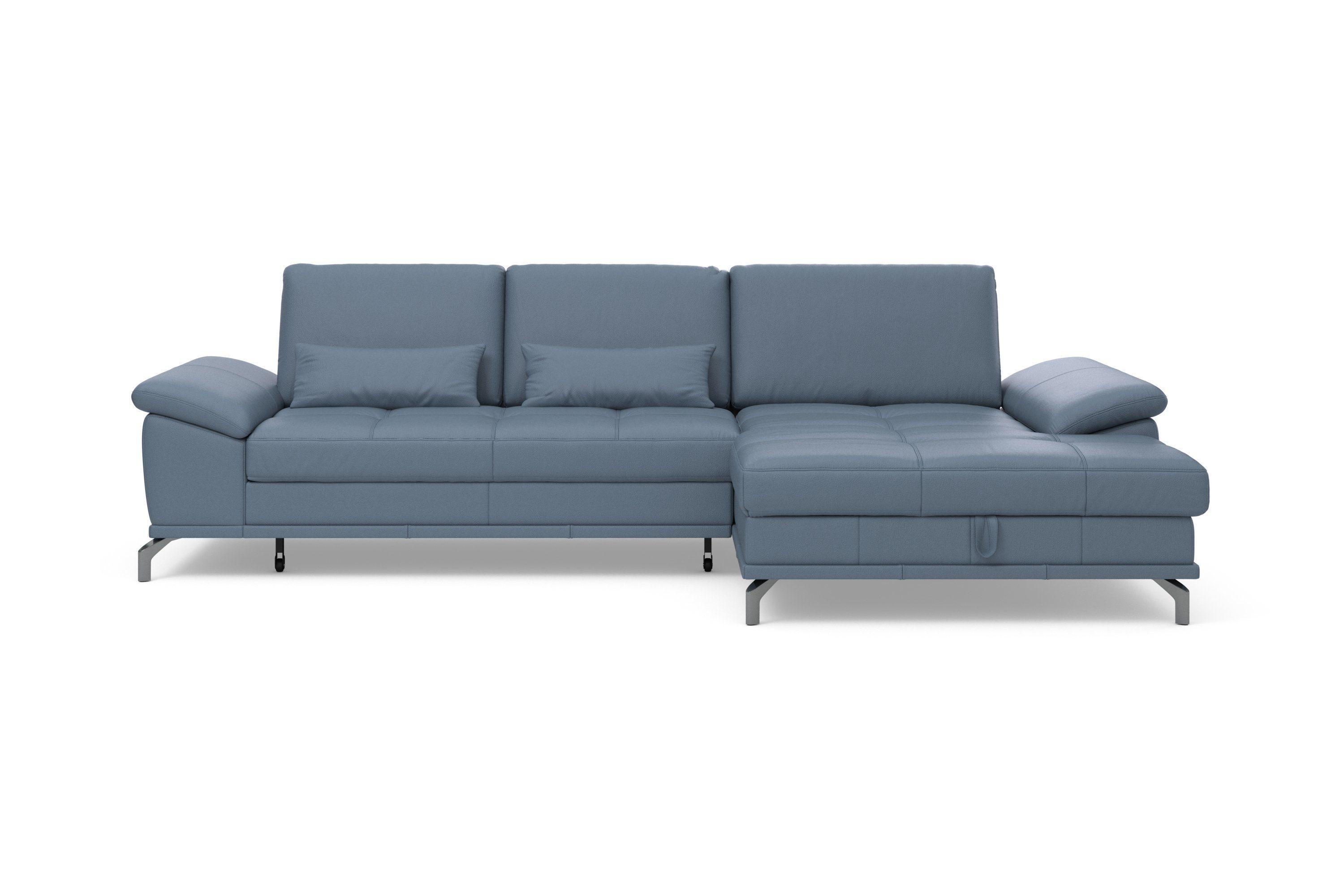 Places of Style Hoekbank Costello L-vorm, met zitdiepteverstelling, armleuningverstelling en