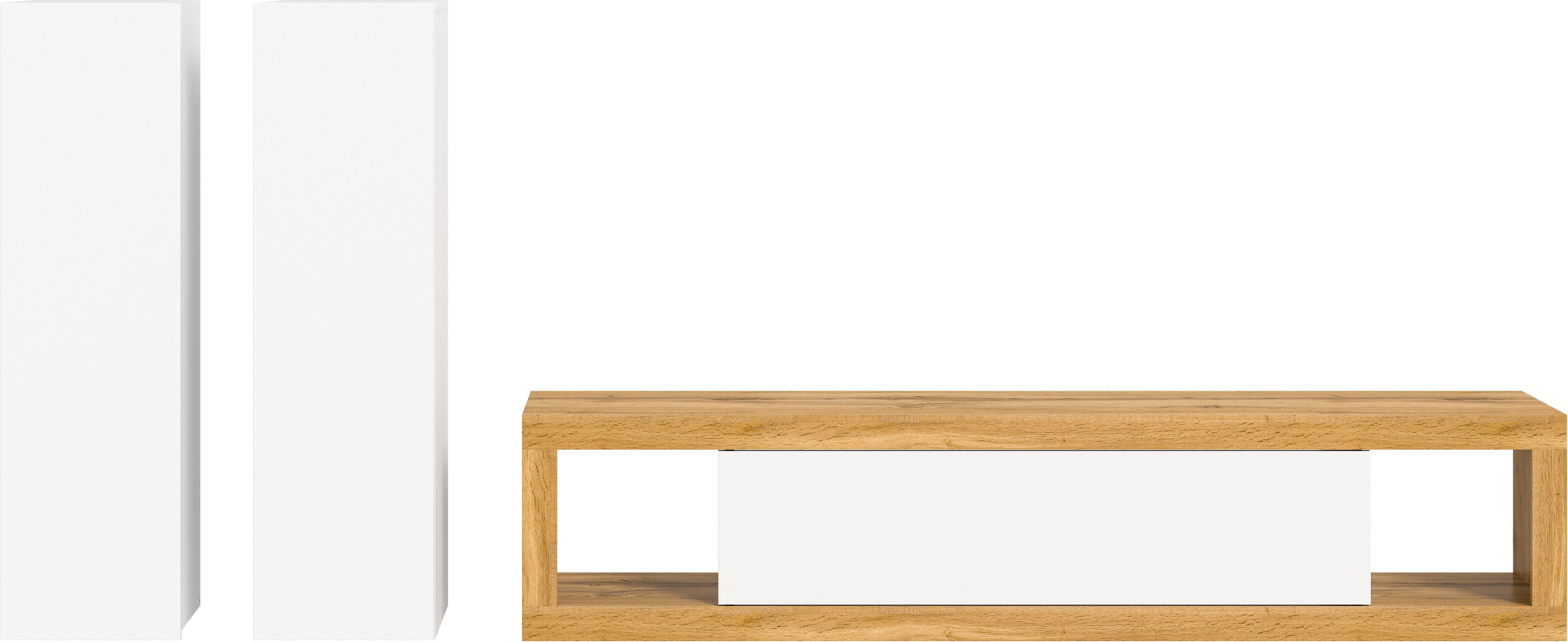INOSIGN Wandmeubel Trinity,Breedte 270 cm, 1 Lowboard (staand en hangend monteerbaar)(3-delig)