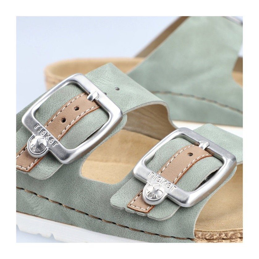 Rieker Slippers zomerschoen, slippers met verstelbare gespen