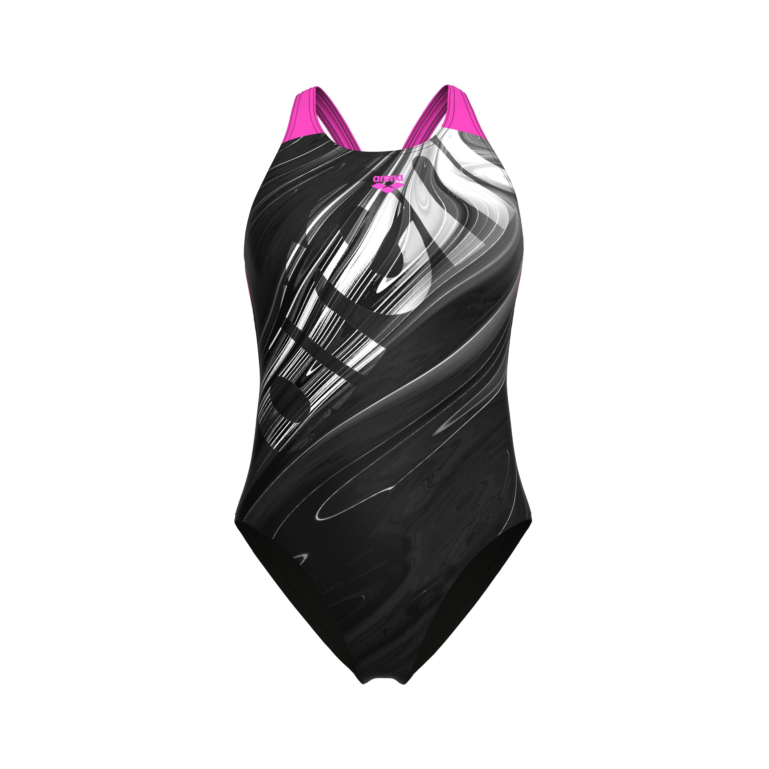 Arena Badpak Arena Feel dames Flow V rug bustier badpak
