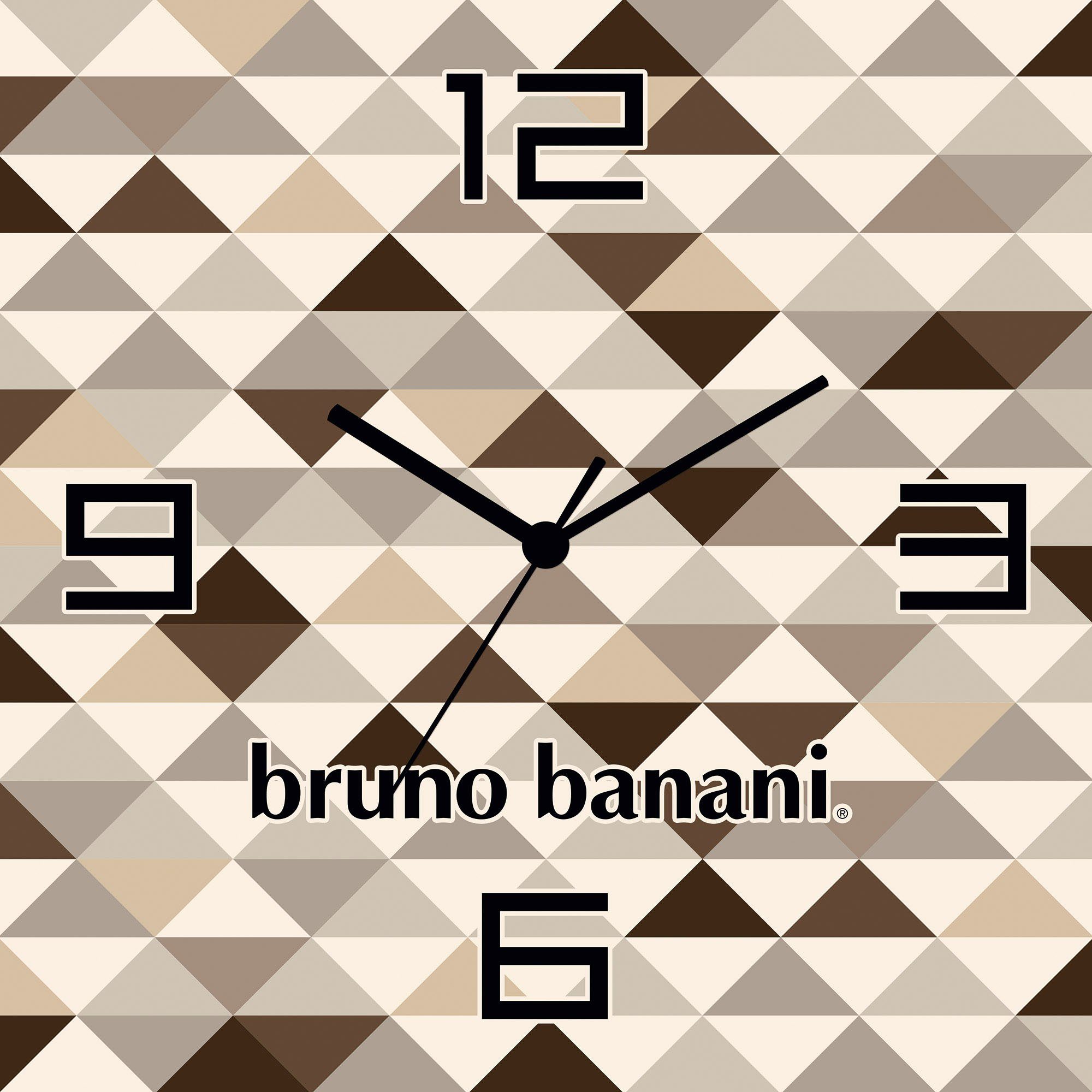 Bruno Banani Wandklok Wild Triangle analoog, 30 cm