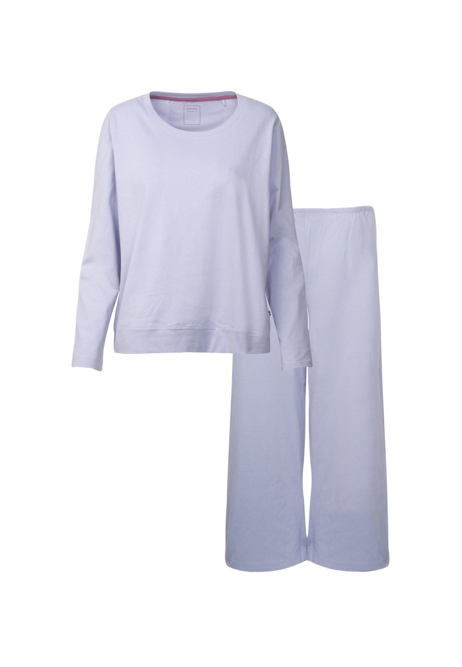 seidensticker Pyjama Zwarte roos