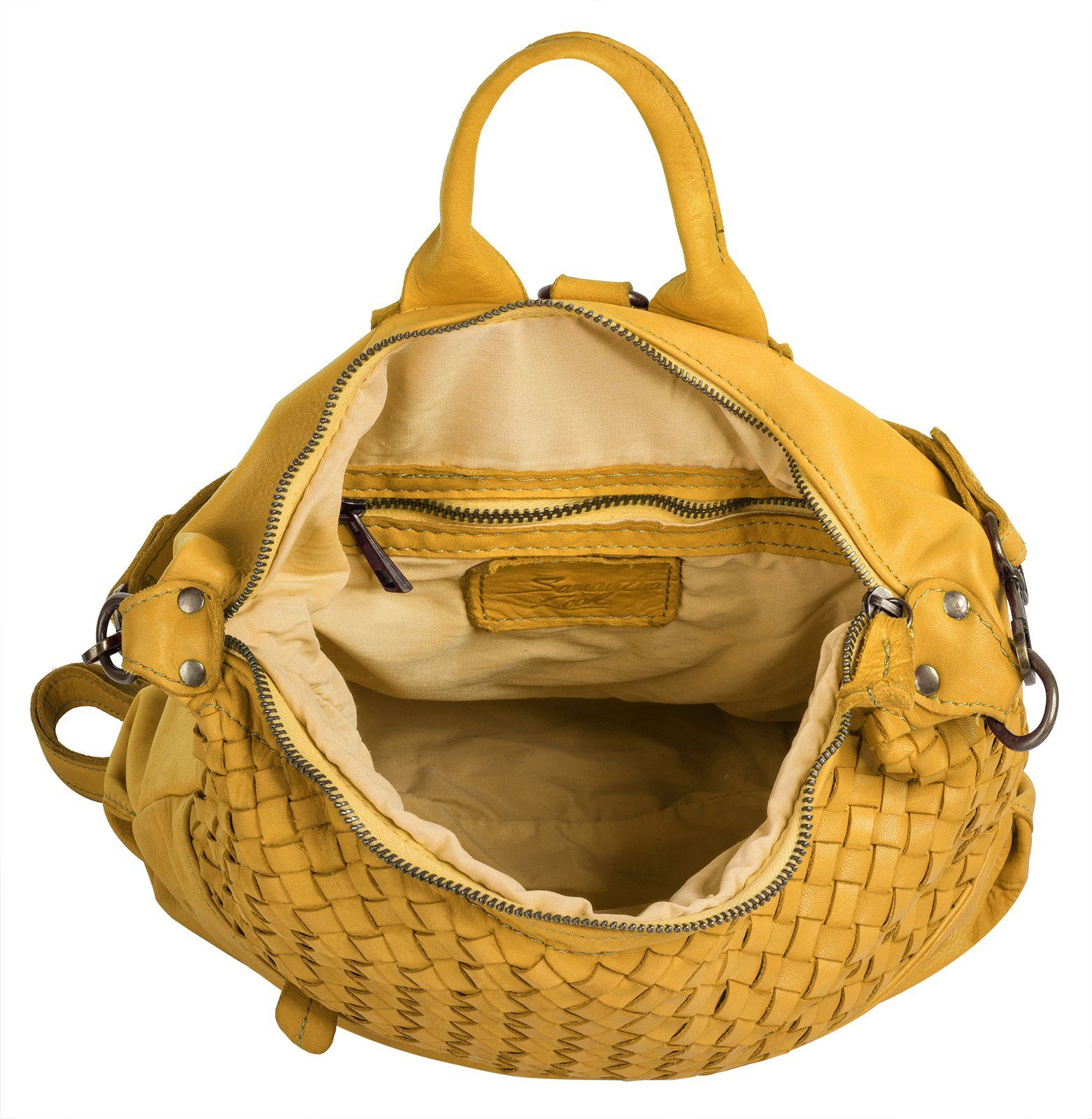 Samantha Look Rugzak echt leer, made in italy