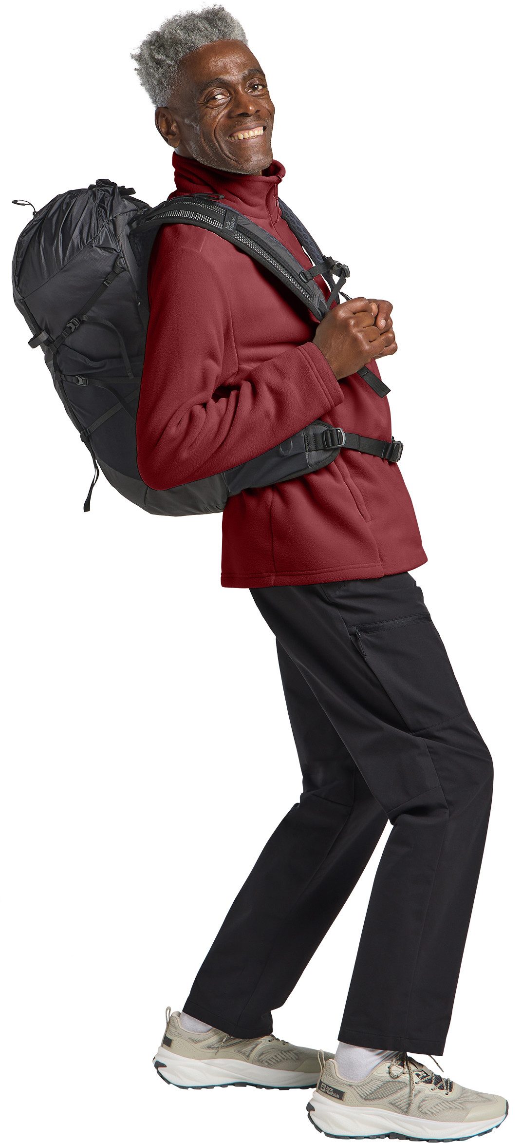 Jack Wolfskin Fleecejack WINTERSTEIN FZ M uit polartec 200, gedeeltelijk gerecycled