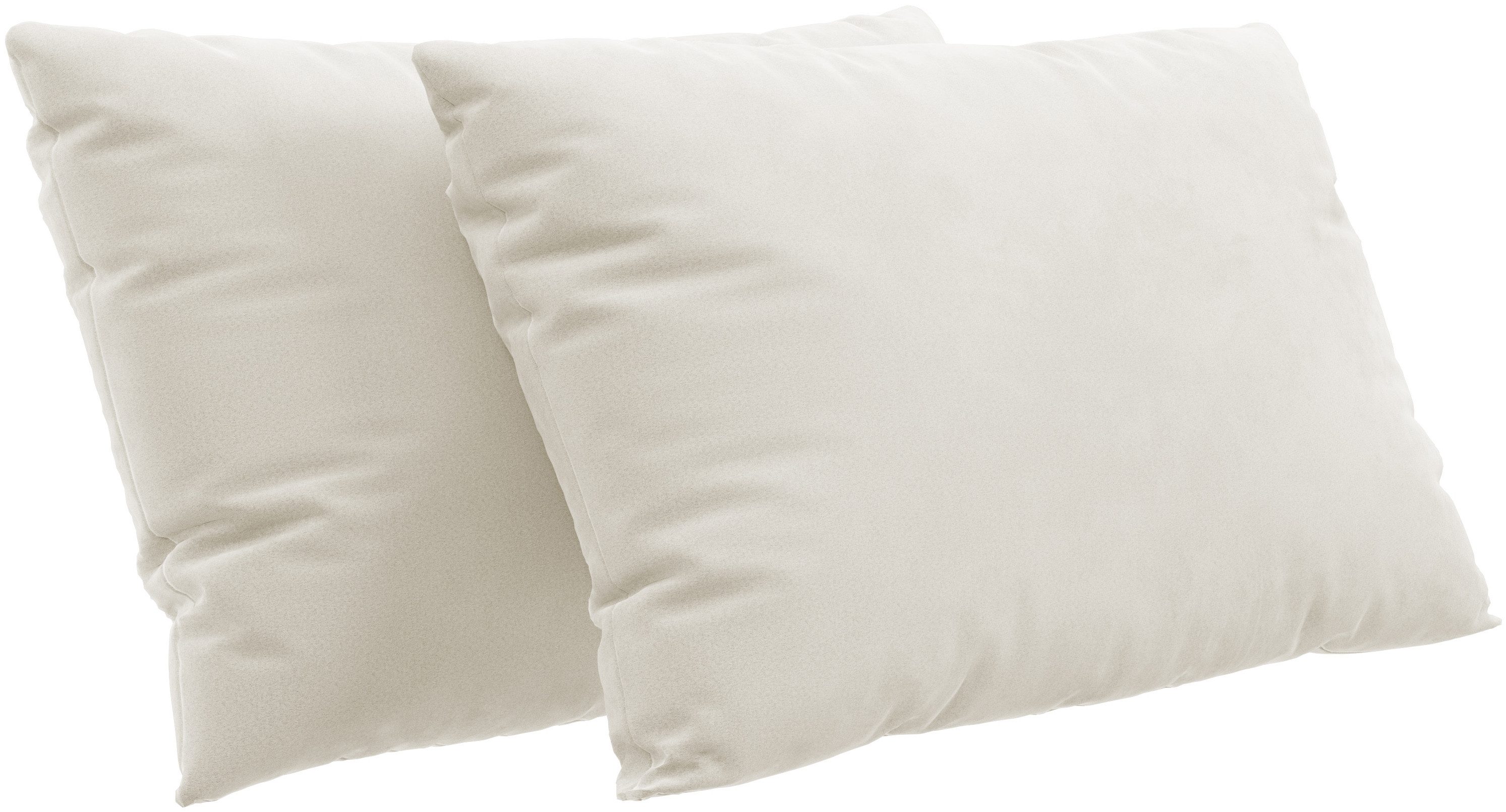 RAUM.ID Bankkussen Innovid set van 2 kussens verkrijgbaar in twee maten sierkussens maat Luxe-microvezel ALTARA NUBUCK beige