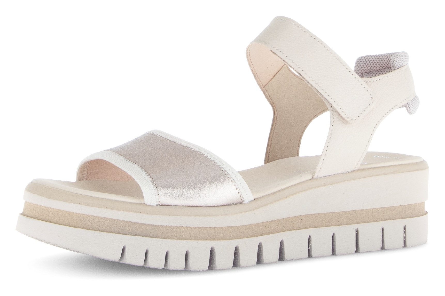 Gabor Sleehaksandaaltjes dames sandalen met sleehak maat 36 goud(kleur)
