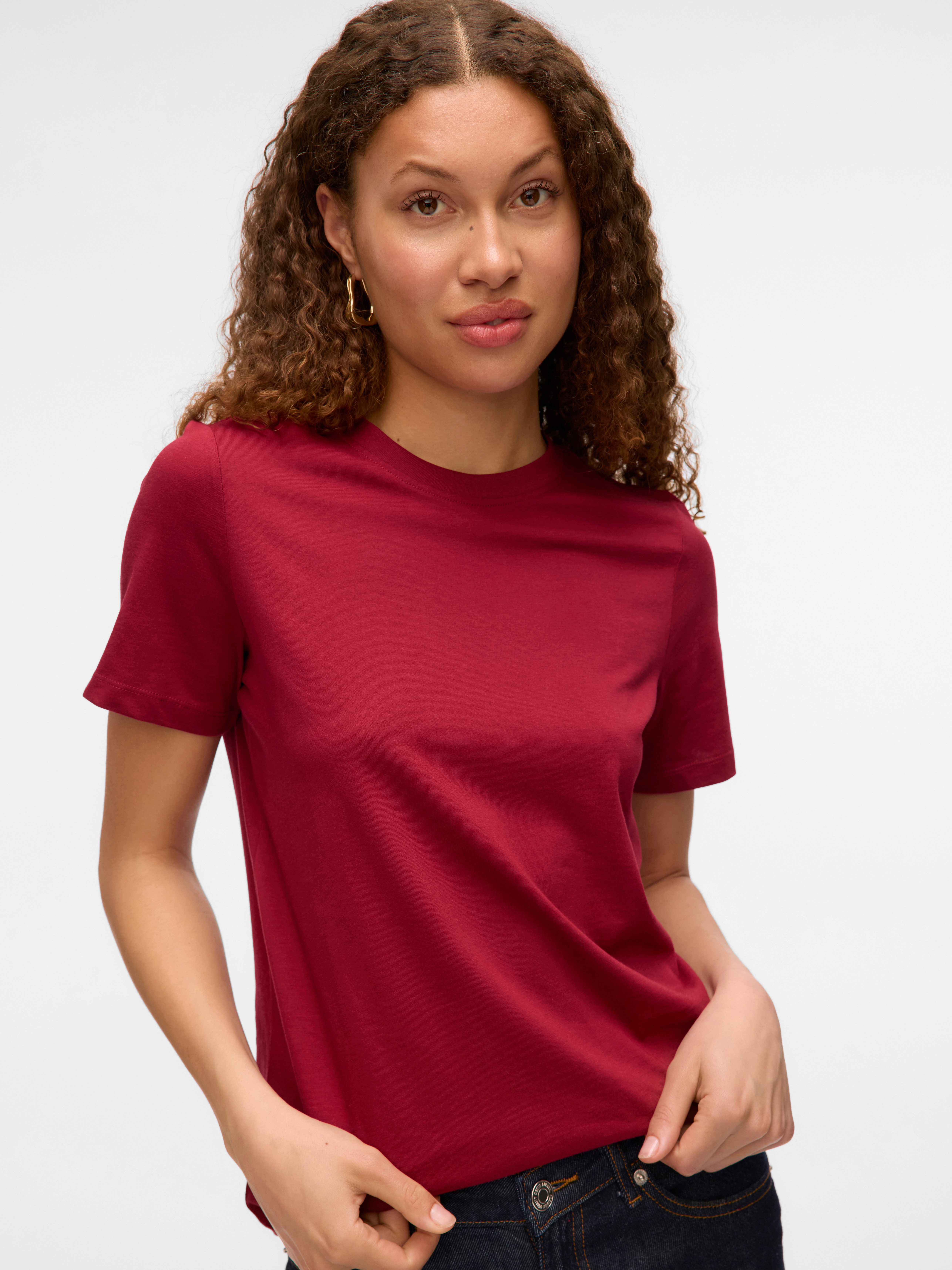 Vero Moda Shirt met korte mouwen VMPAULINA SS T-SHIRT GA JRS NOOS