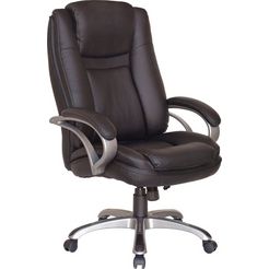 byliving bureaustoel bruno-xxl belastbaar tot 150 kg, bureaustoel met kantelmechanisme zwart