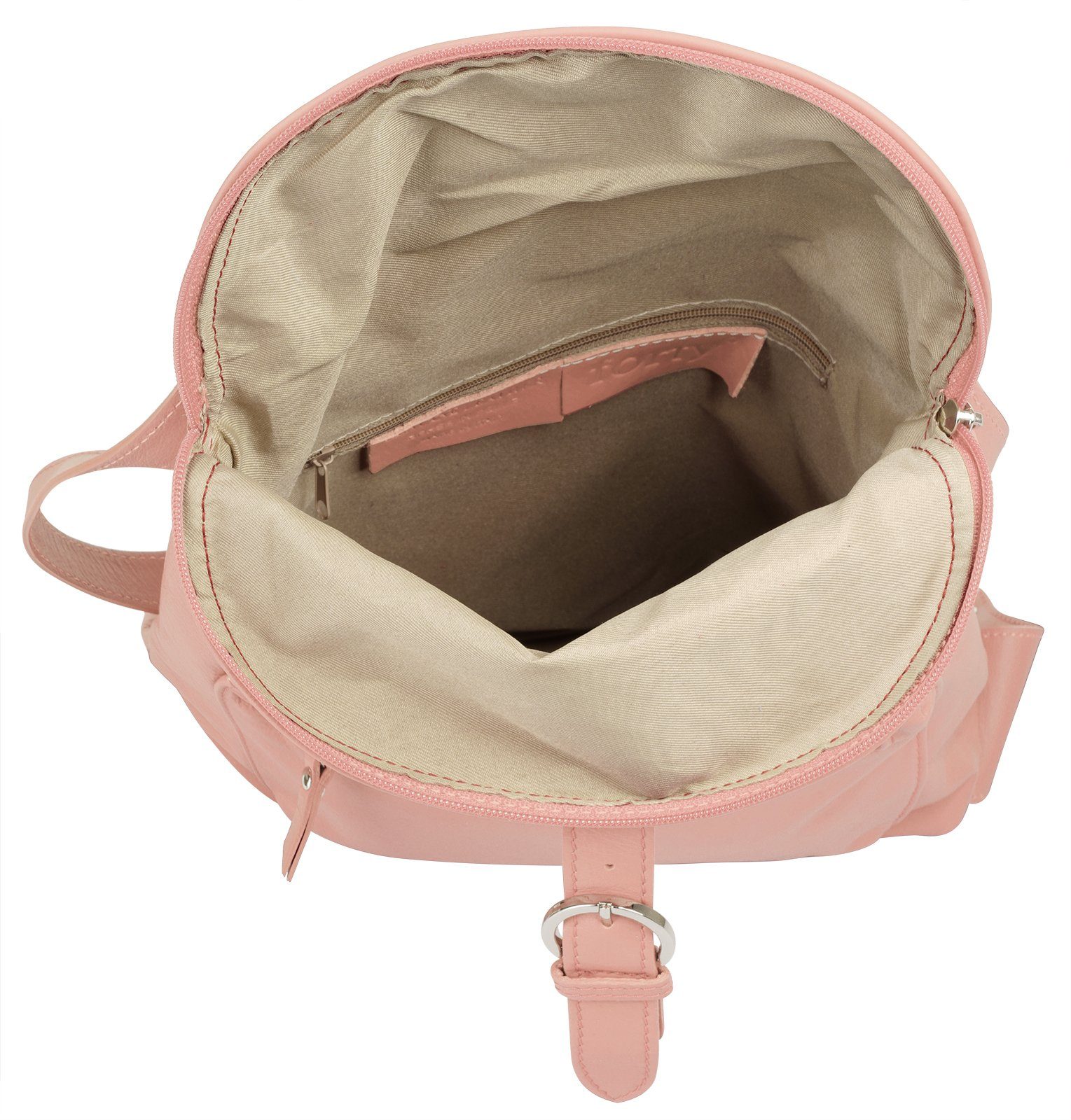 Forty Degrees Rugzak echt leer, made in italy
