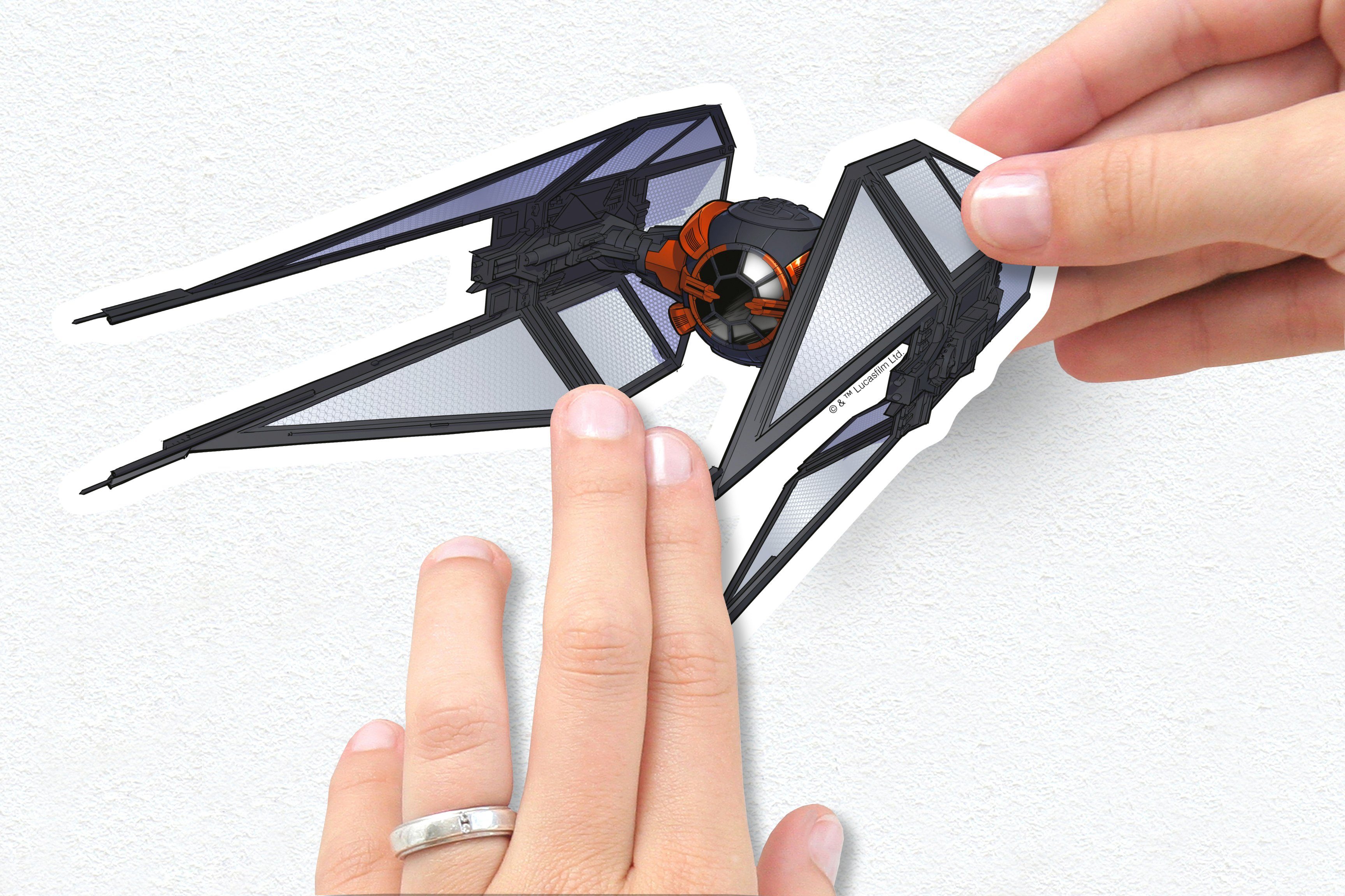 Komar Wandfolie Star Wars Spaceship - afm. 50 x 70 cm zelfklevend, wandstickers, kinderkamer (15-delig)