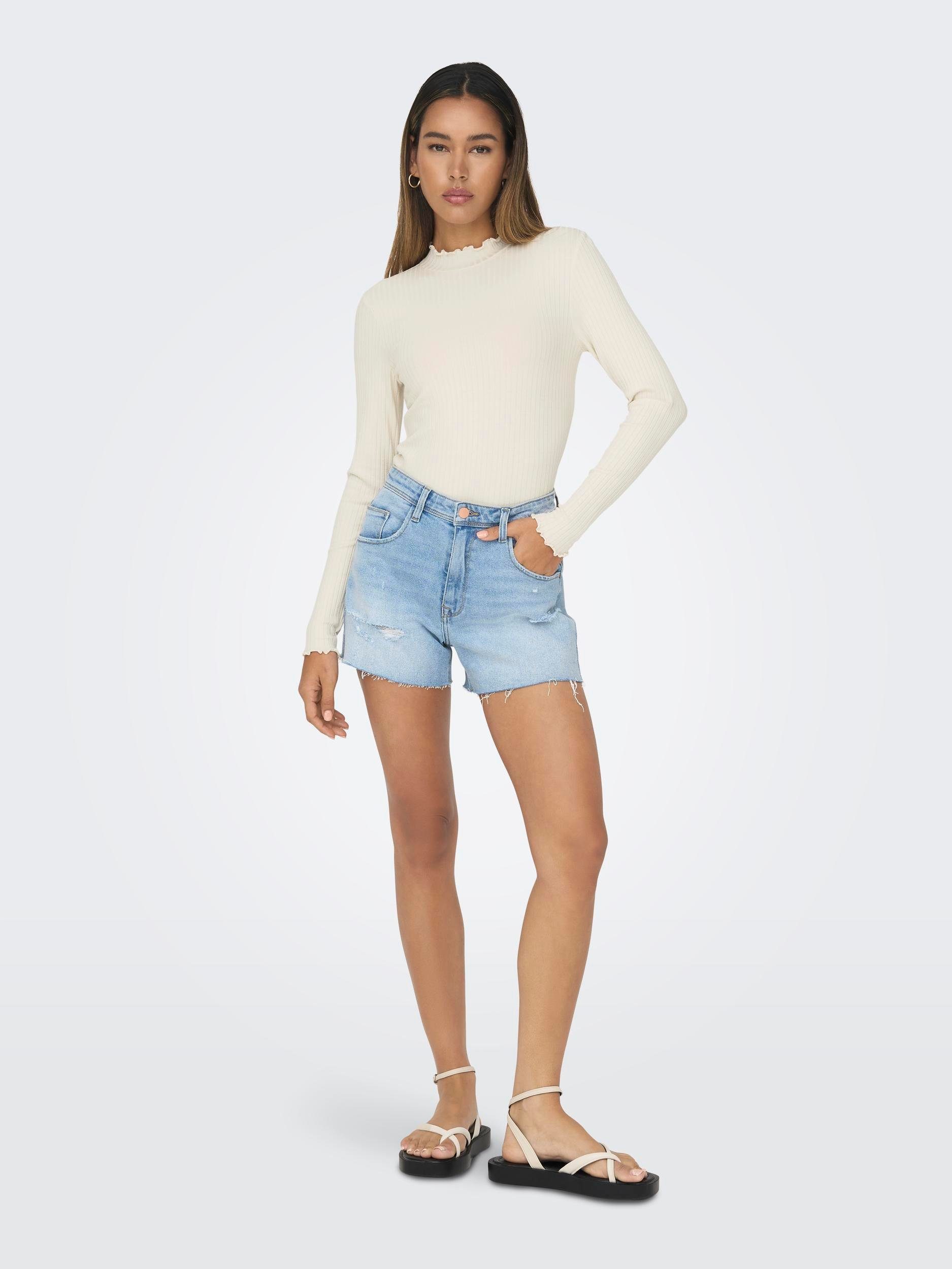 JDY Shirt met lange mouwen JDYFRANSISKA L/S HIGHNECK TOP JRS NOOS