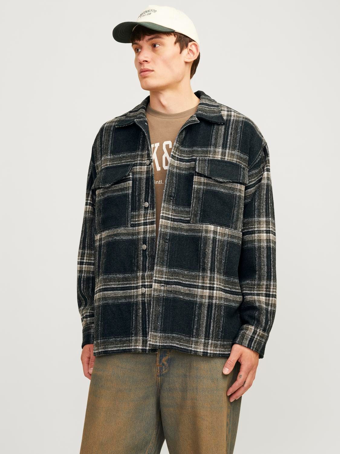 Jack & Jones Overhemd met lange mouwen JORVESTERBRO CHECK OVERSHIRT LS SN