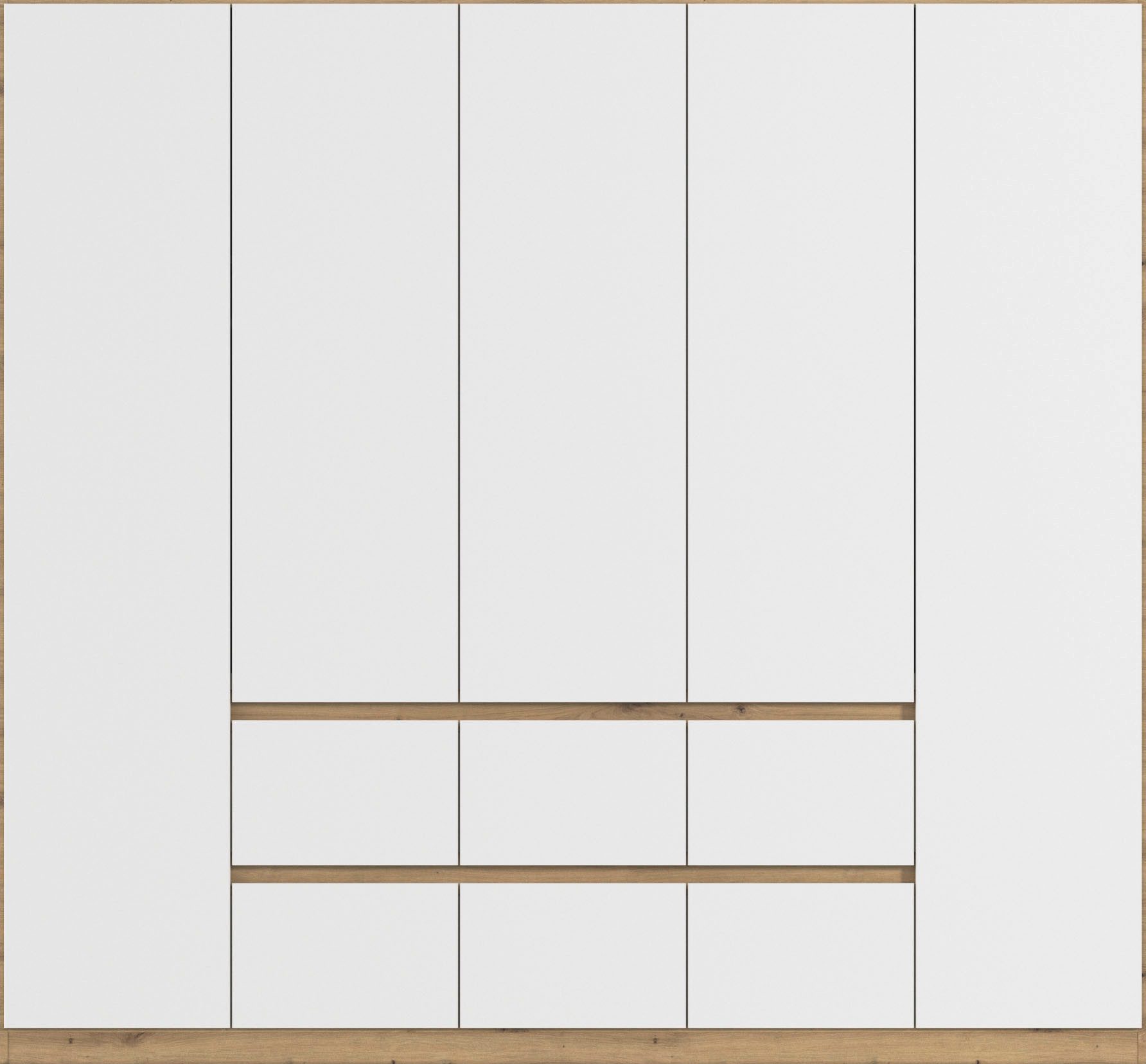 rauch Draaideurkast Kledingkast kast garderobe garderobekast MAINZ greeploze front, buitendeuren met push-to-open functie made in germany