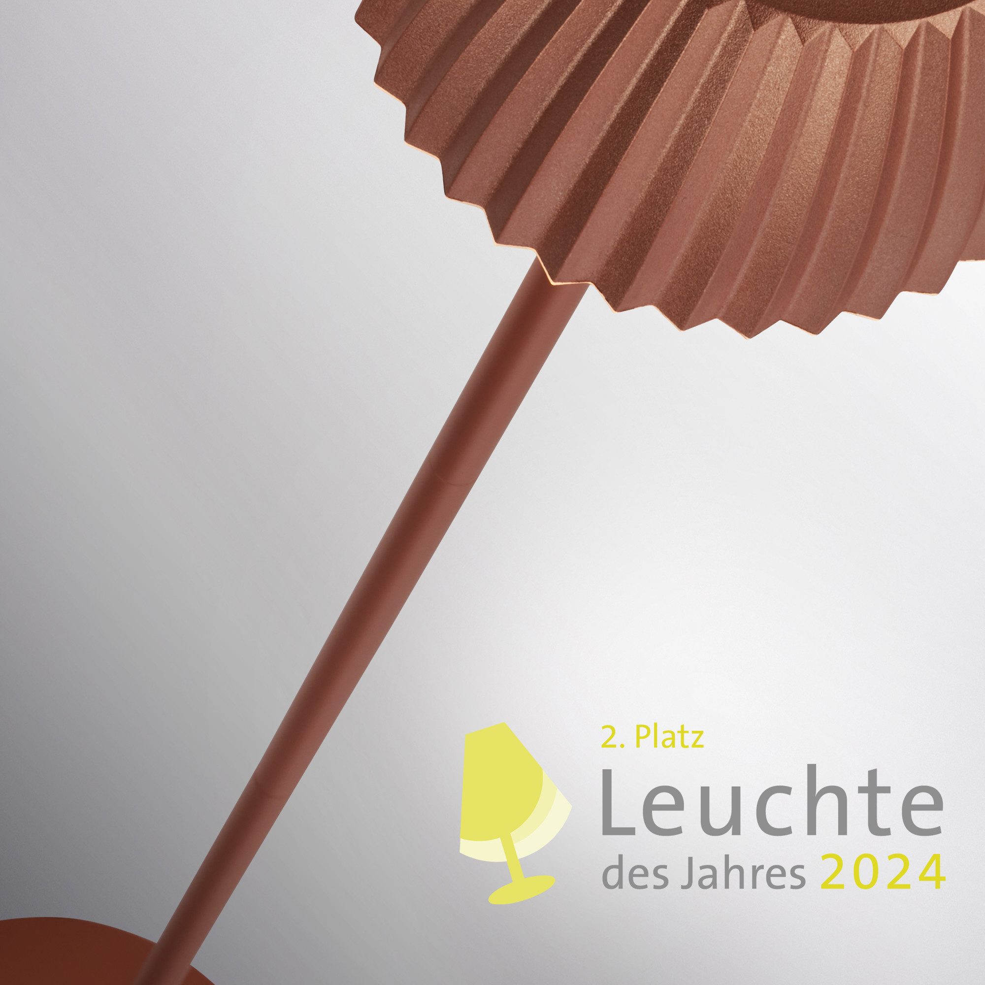 Briloner Leuchten Led-staande lamp Accu LED vloerlamp, koperkleurig