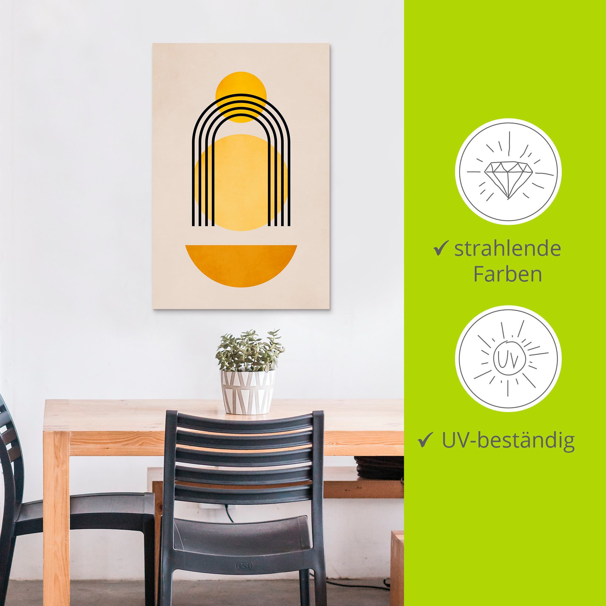 Artland Artprint Geometrica Nr. 5 als artprint van aluminium, artprint op linnen, poster, muursticker in verschillende maten