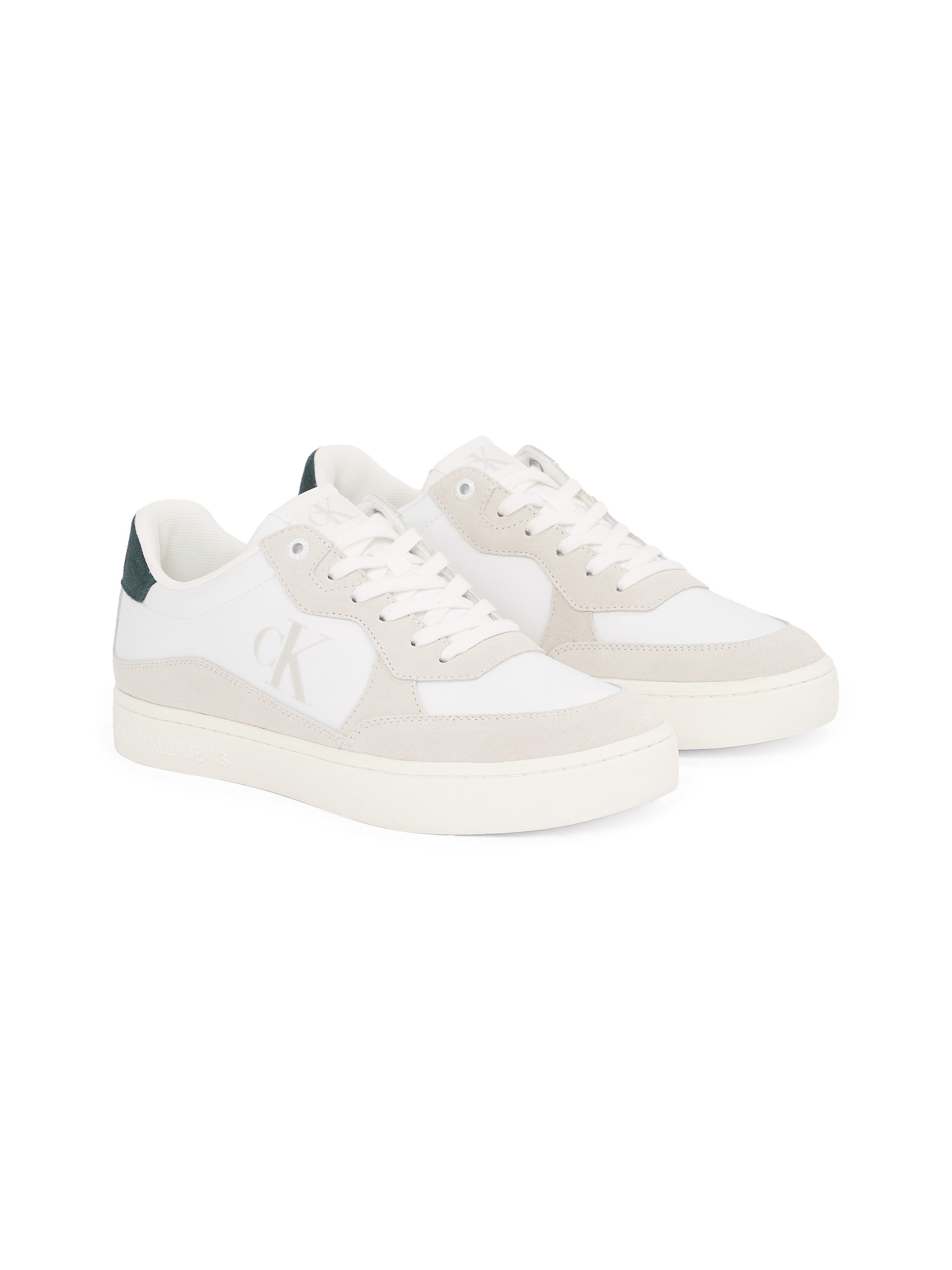 Calvin Klein Sneakers CLASSIC CUPSOLE ICONIC NYLON basket sneakers, veterschoen, lage schoen met zij ck-logo