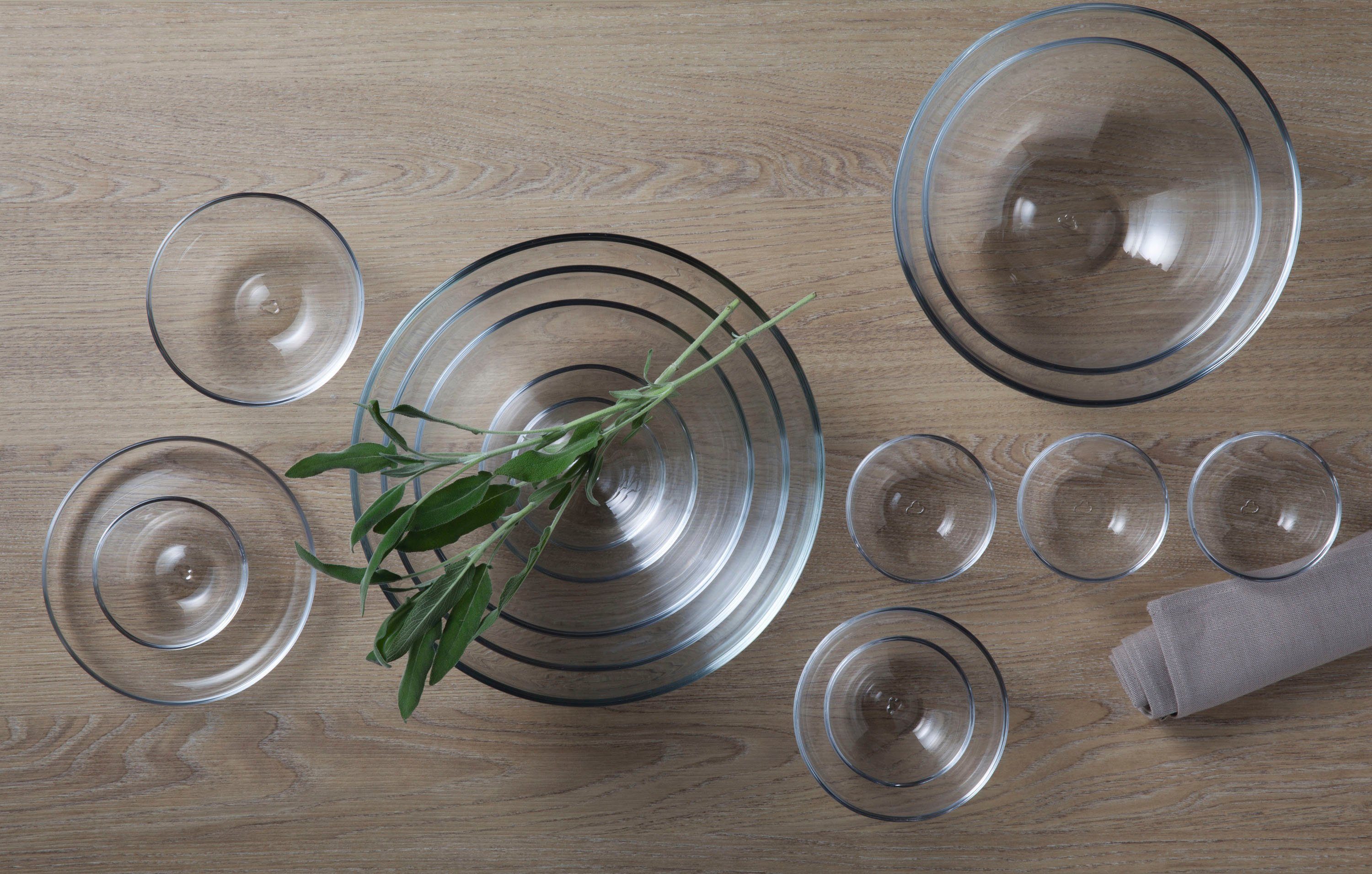 LEONARDO Schaal Cucina Kalknatronglas (set, 6-delig)
