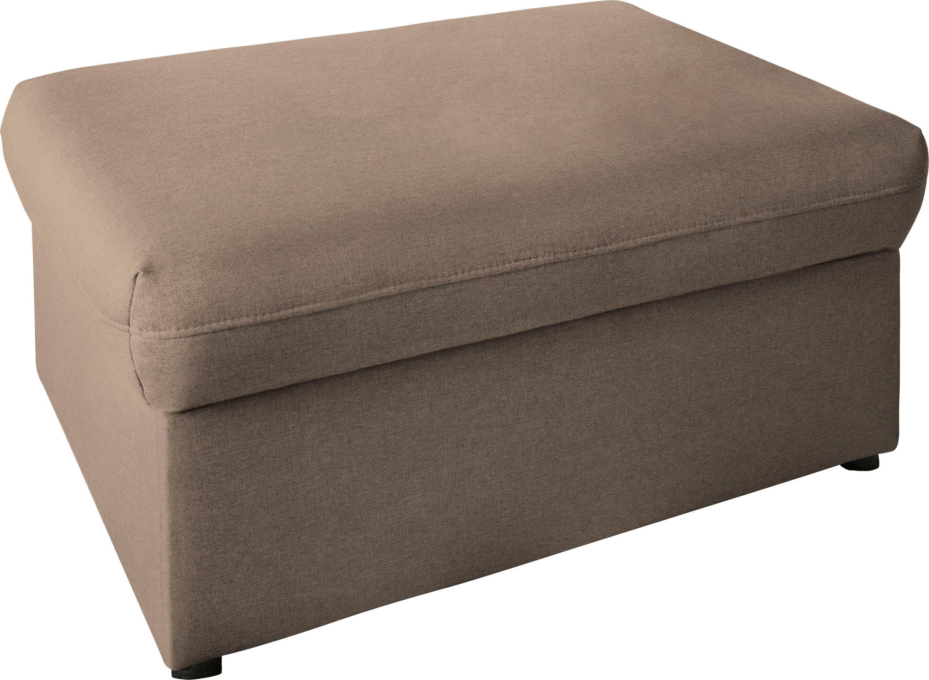 DOMO collection Hocker Topmatras met golfvering, op kunststof glijders