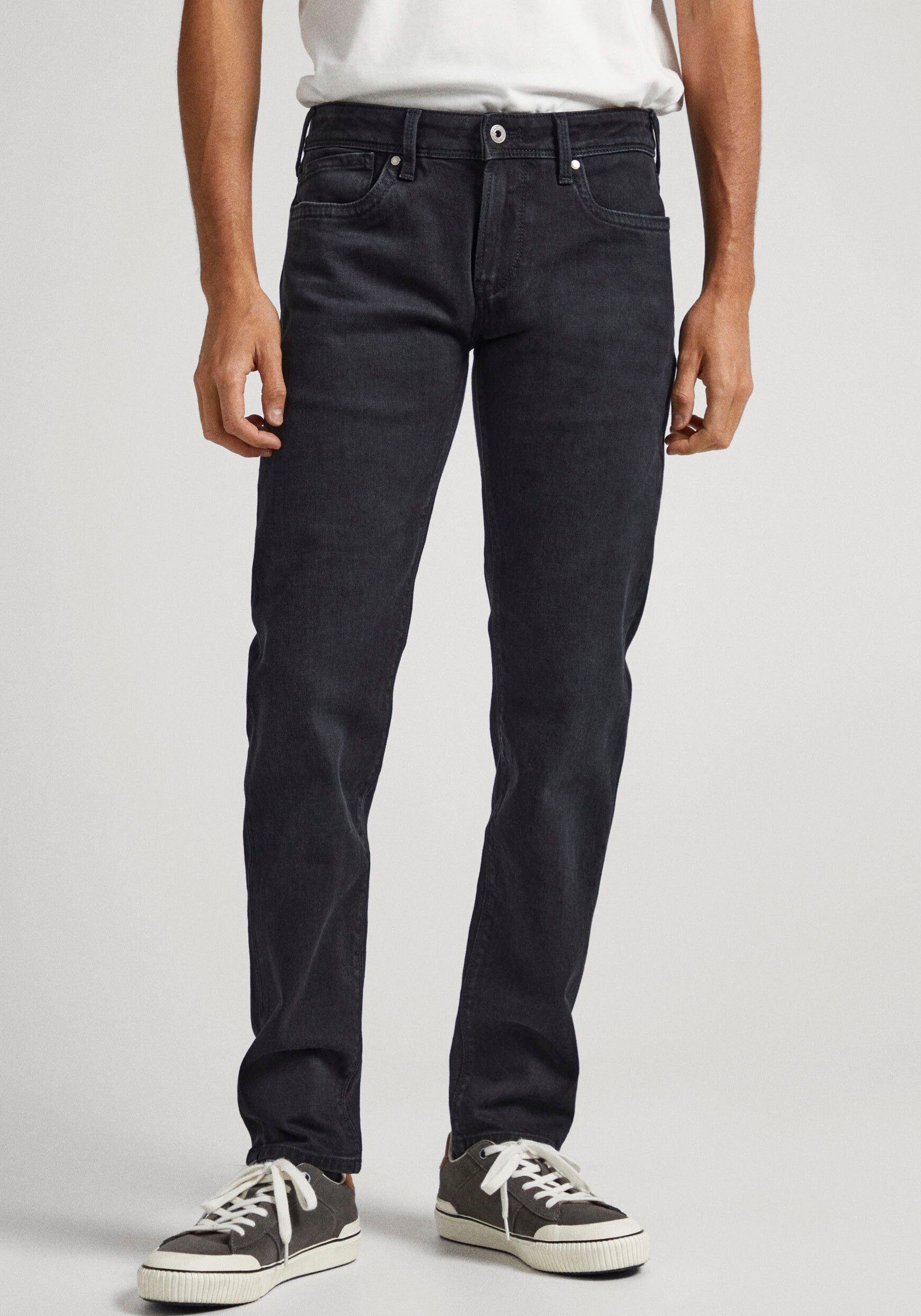 Pepe Jeans Slim fit jeans HATCH in 5-pocketsstijl heren slim fit jeans maat 31 zwart
