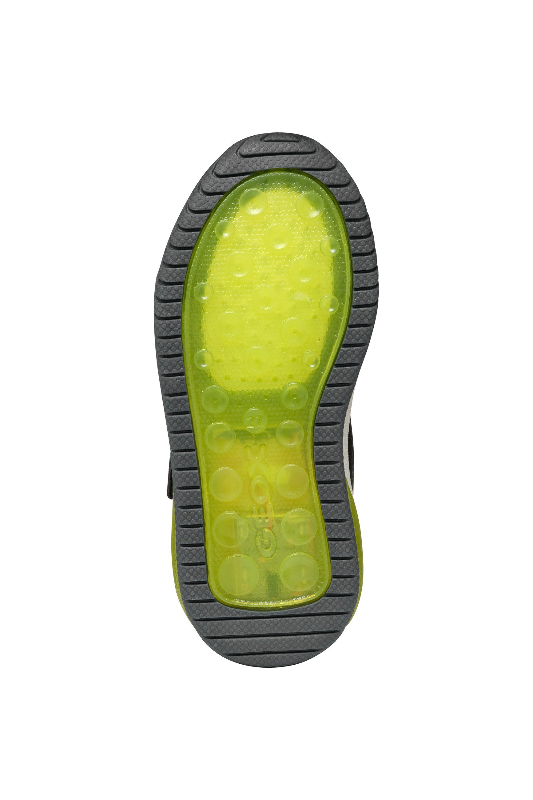 Geox Sneakers J INEK BOY_Knipogschoen Veterboots met coole blinkfunctie, maatsjabloon om te downloaden