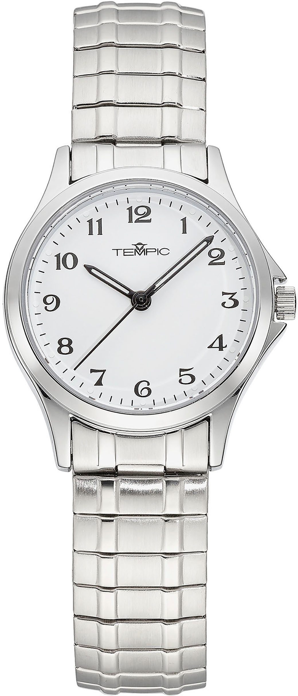 OTTO Tempic Kwartshorloge Horloge, dameshorloge, analoog, flexband, trekband dames horloges zilver