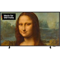 samsung led-lifestyle-tv 43" qled 4k the frame (2022), 108 cm - 43 ", smart tv - google tv, kwantum processor 4k - matte display - kwantum hdr zwart