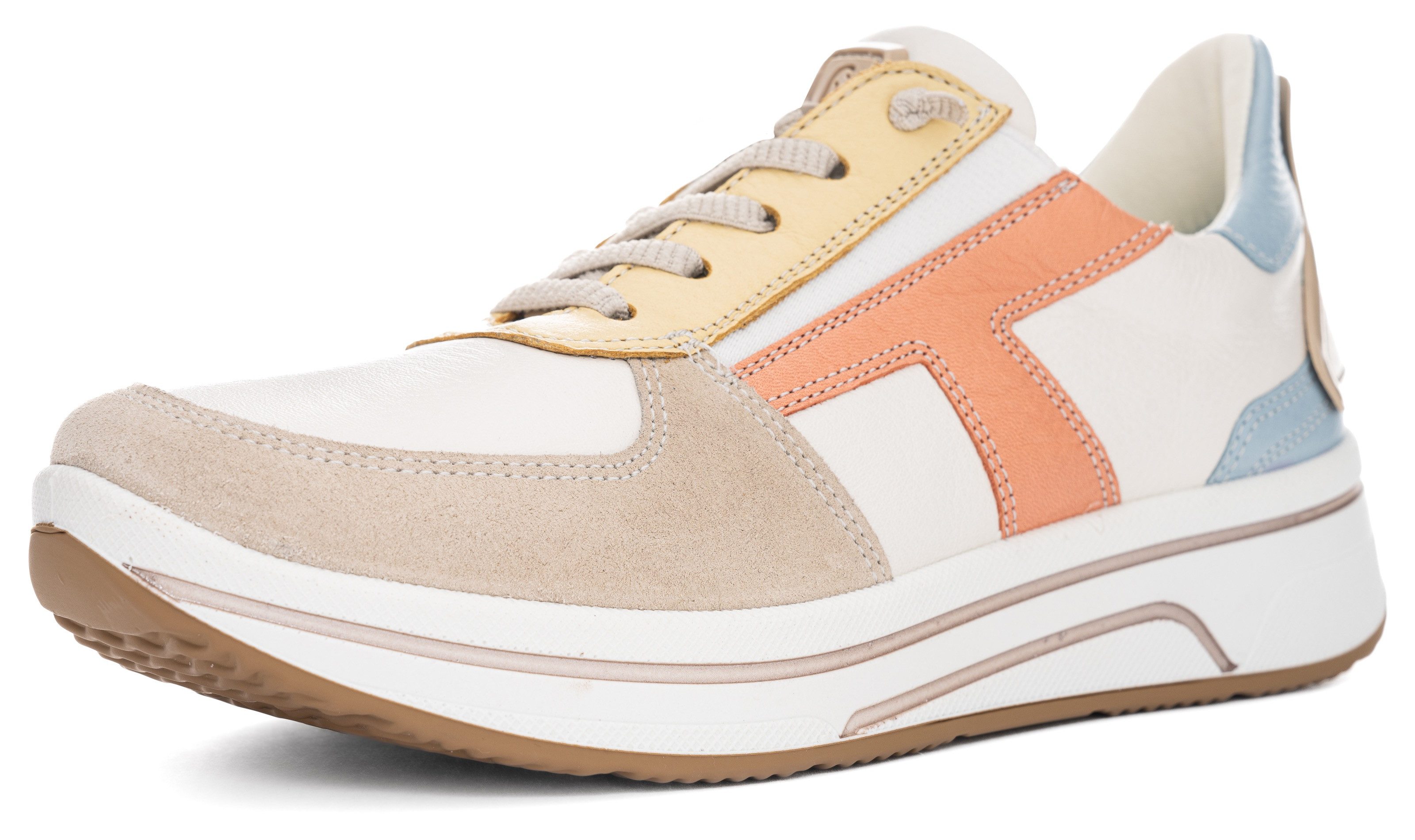 Ara Slip-on sneakers Sapporo , vrijetijdsschoen, veterschoen met frotté voering, h-breedte