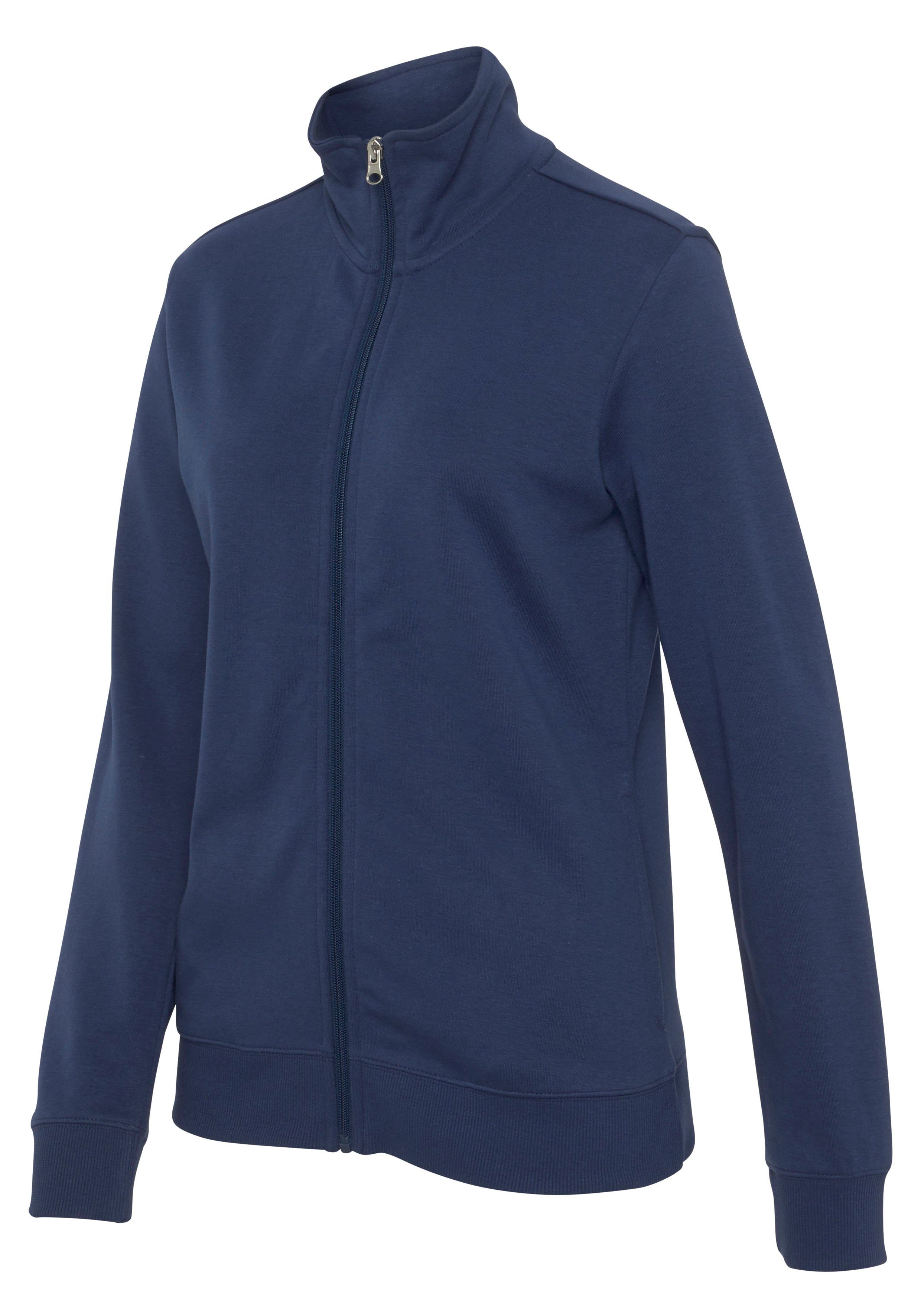 Bench. Loungewear Sweatvest met geborduurd staande kraag, loungepak (1-delig)