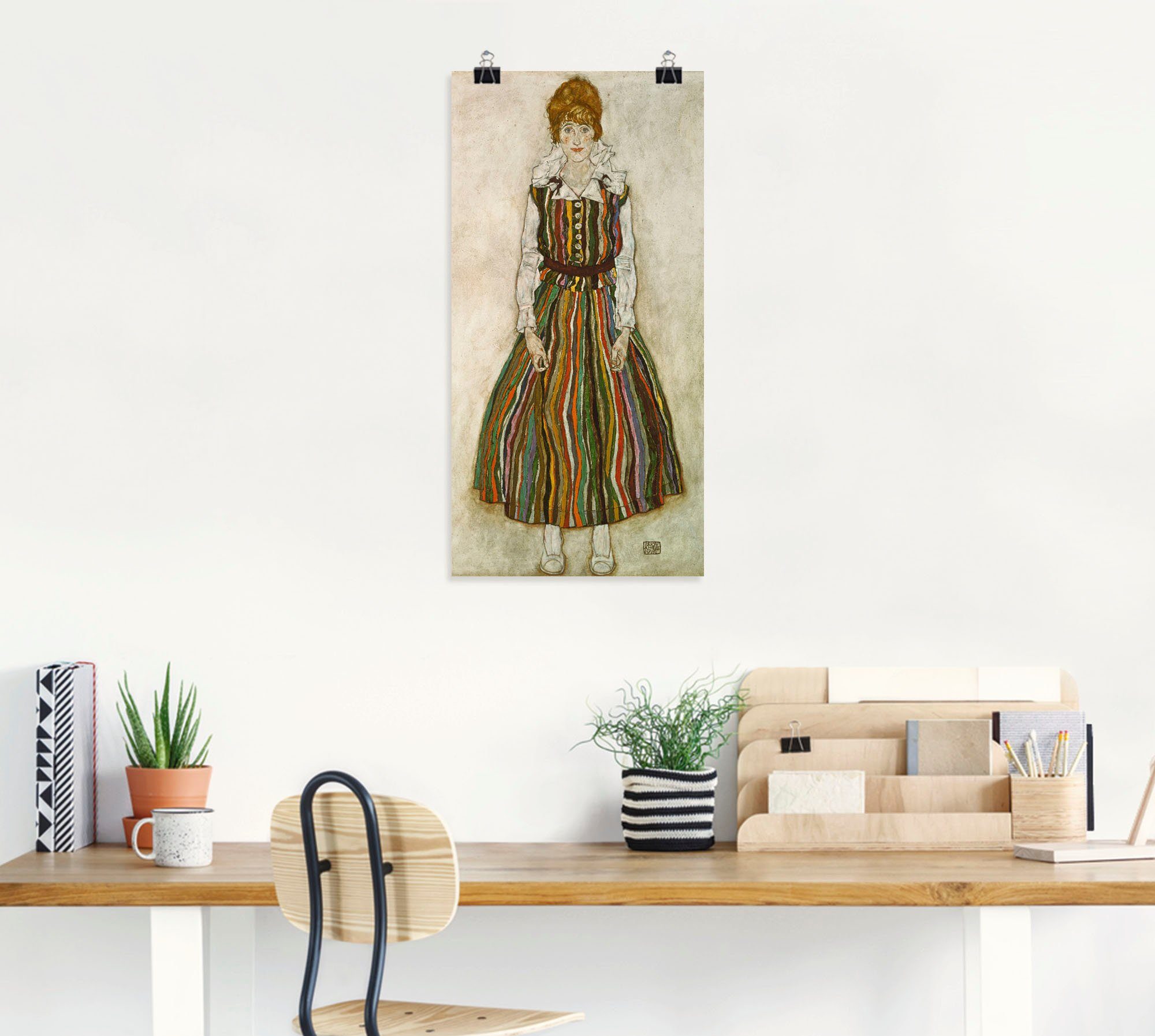 Artland Artprint Edith Schiele. 1915. als artprint van aluminium, artprint op linnen, muursticker of poster in verschillende maten