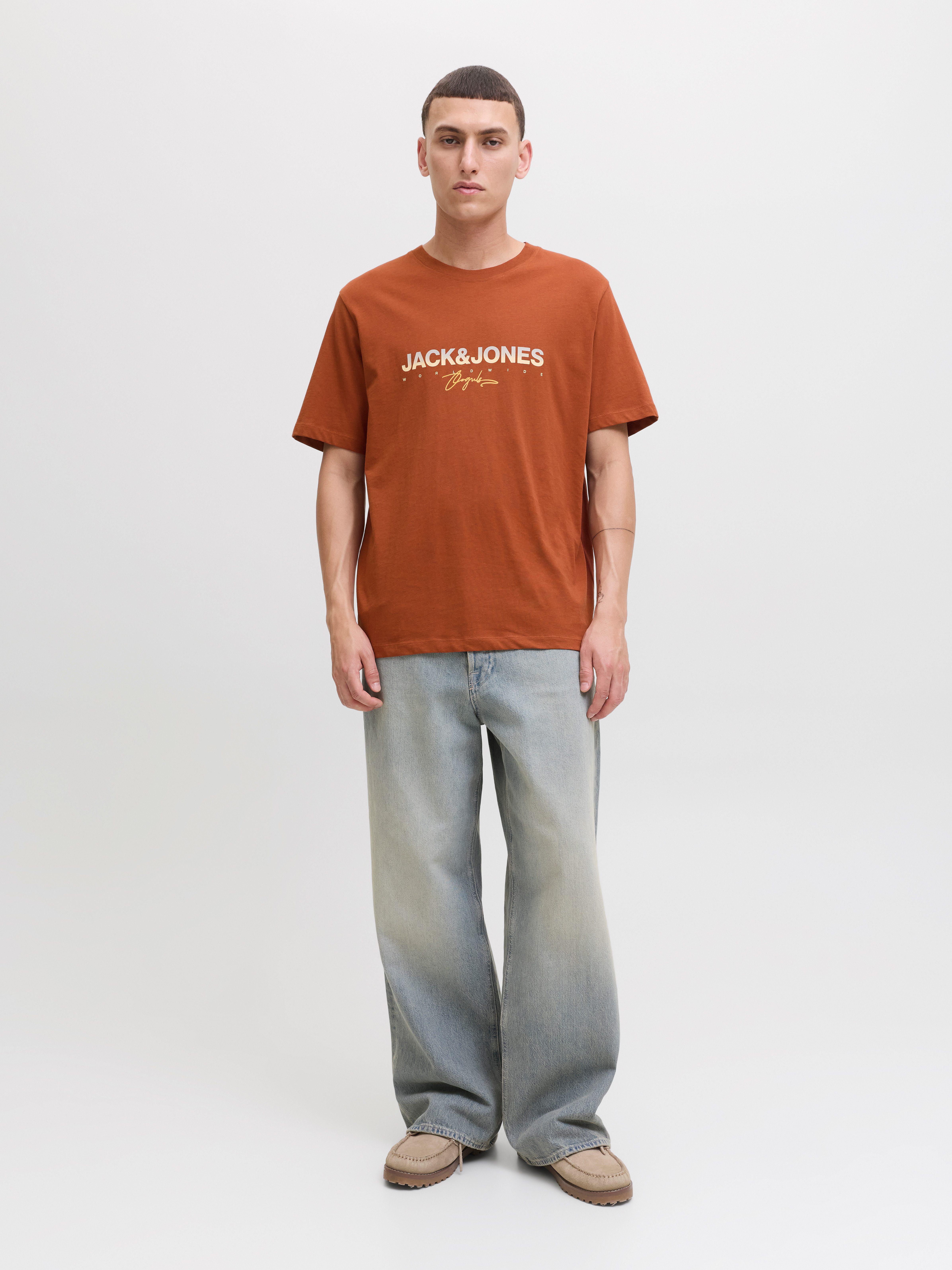 Jack & Jones Shirt met print JORCANGGU TEE SS CREW NECK FST