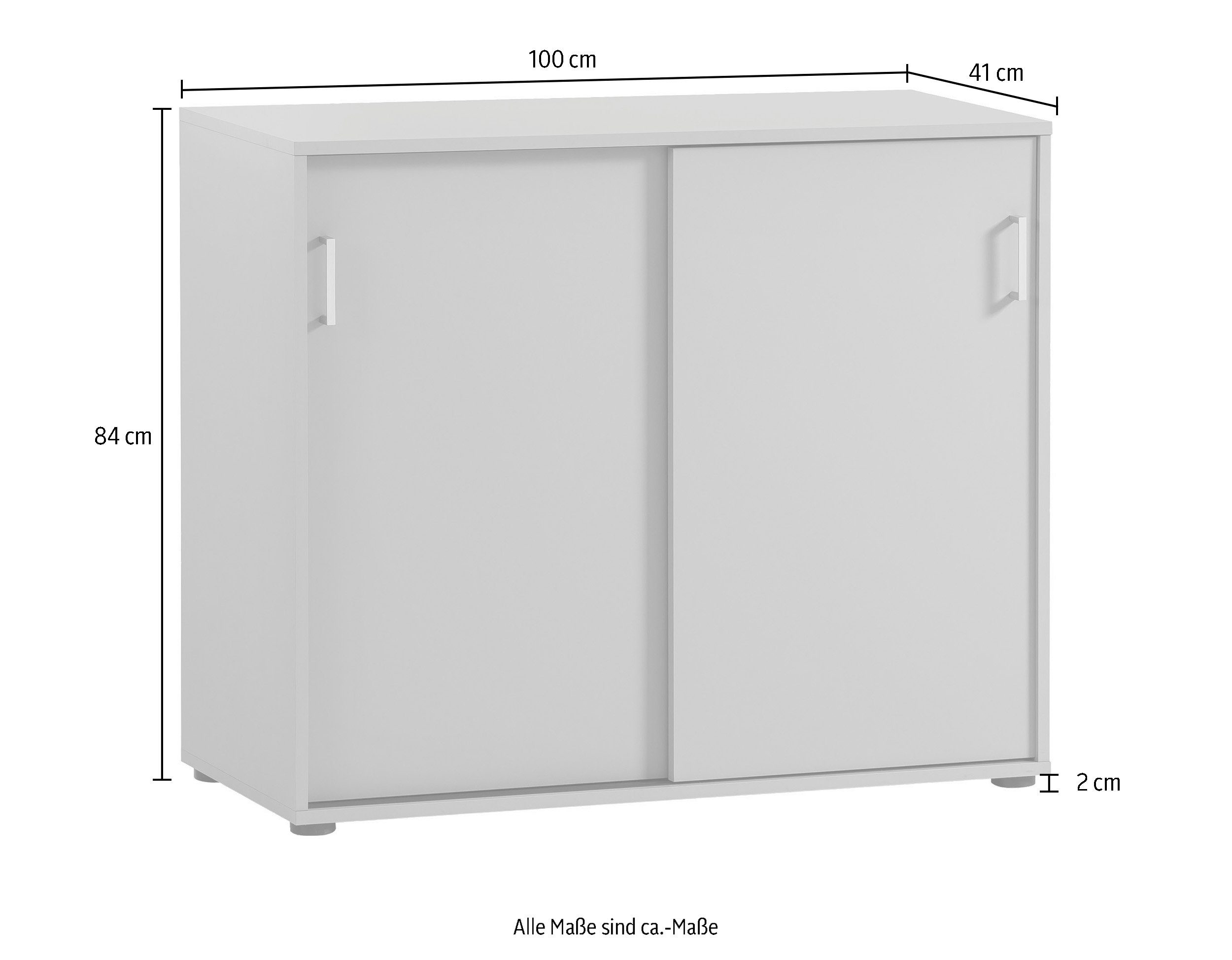 Schildmeyer Archiefkast Baku 100 x 63 cm, schuifdeuren, made in germany